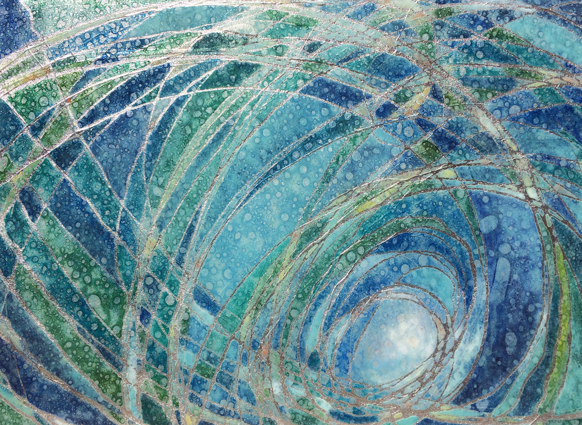 "Azure Spirals"