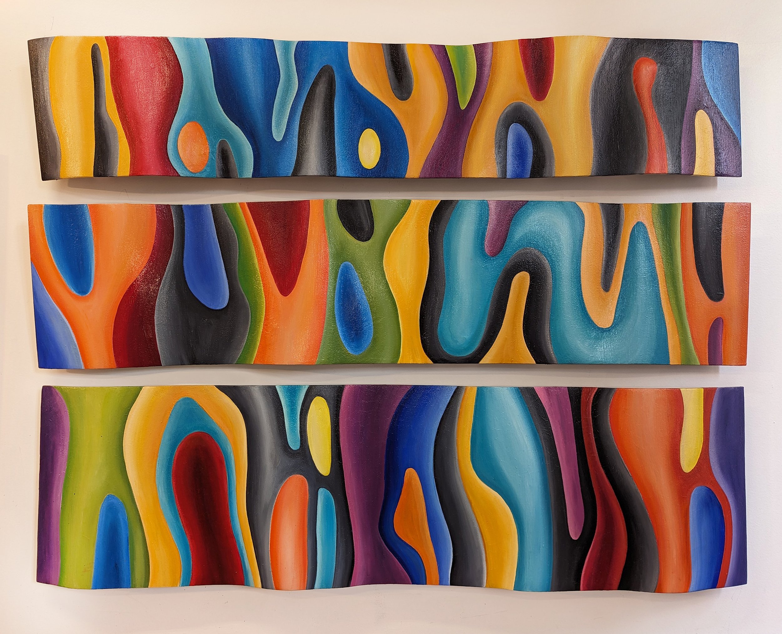 UNTITELED WAVES  39 X 47 X 6