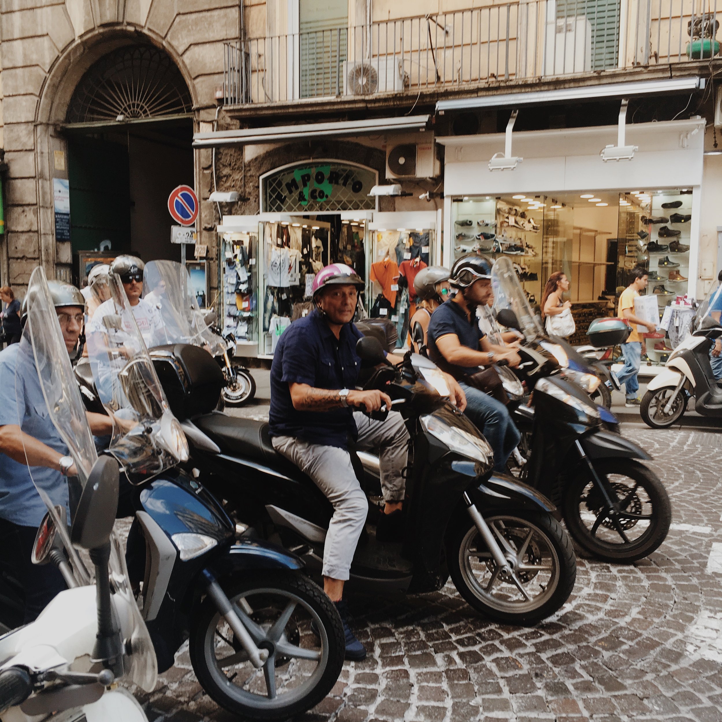 Afore mentioned bloke on Vespa. 