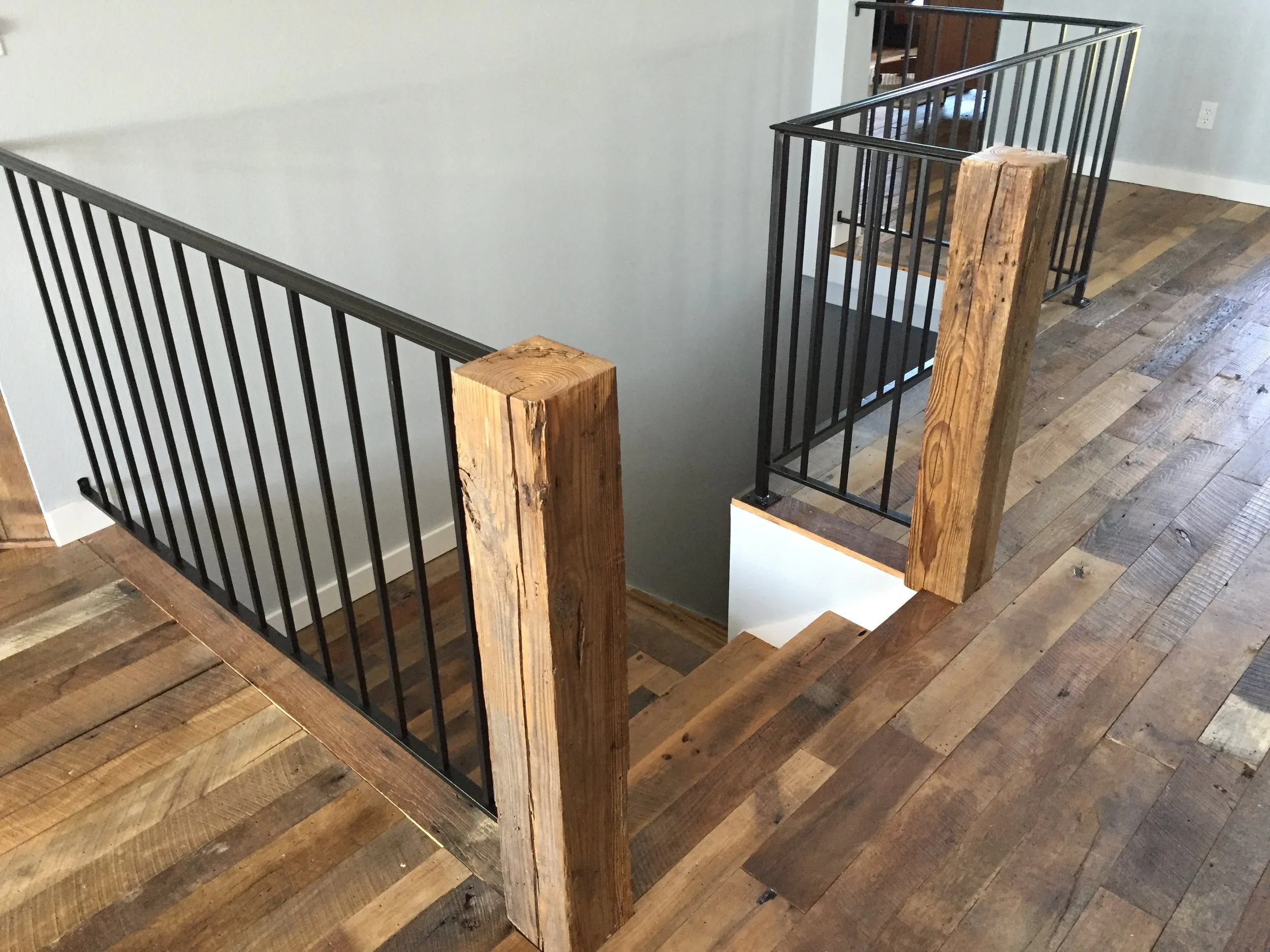 Original Face Oak with Pine Posts.JPG