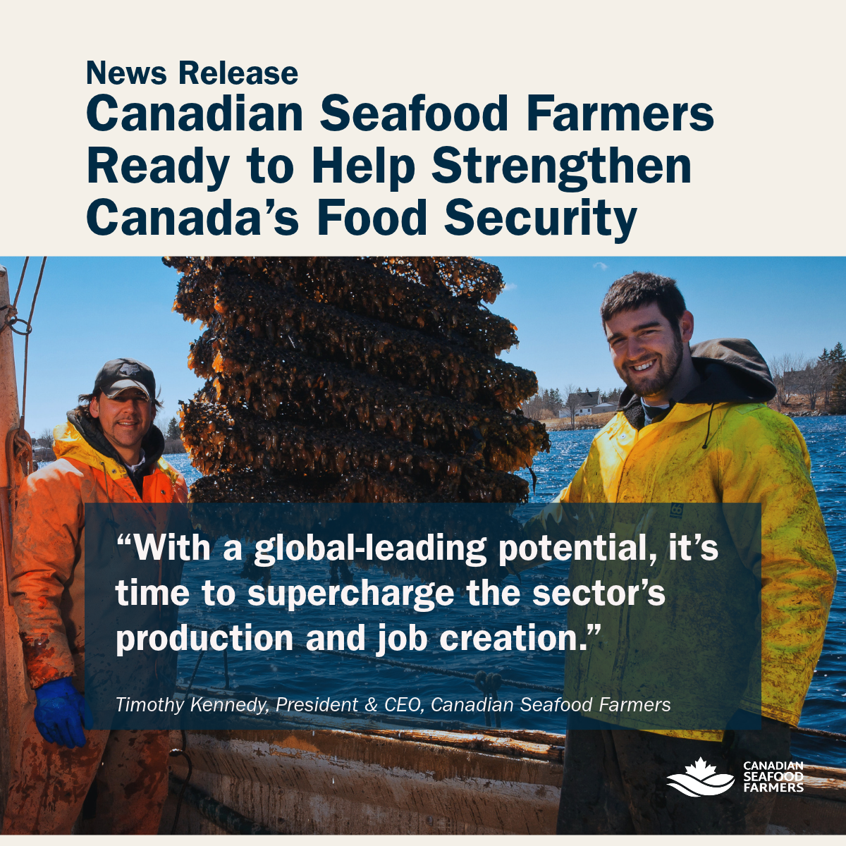 Canadian Seafood Farmers Ready to Help Strengthen Canada’s Food Security