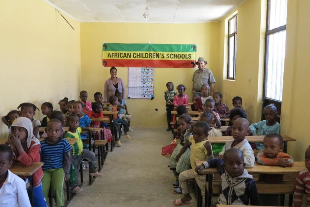  Children in classroom at Bui School, Ethiopia. 