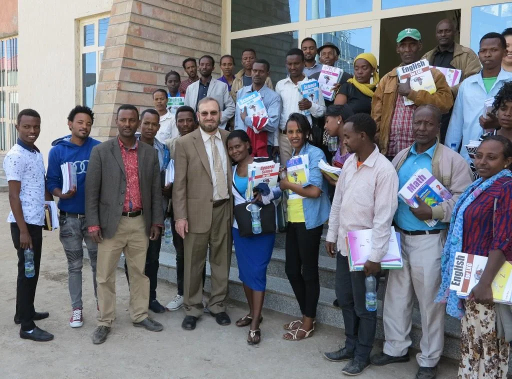  2018 Teachers with new educational materials and training in Lake Awassa, Ethiopia. 