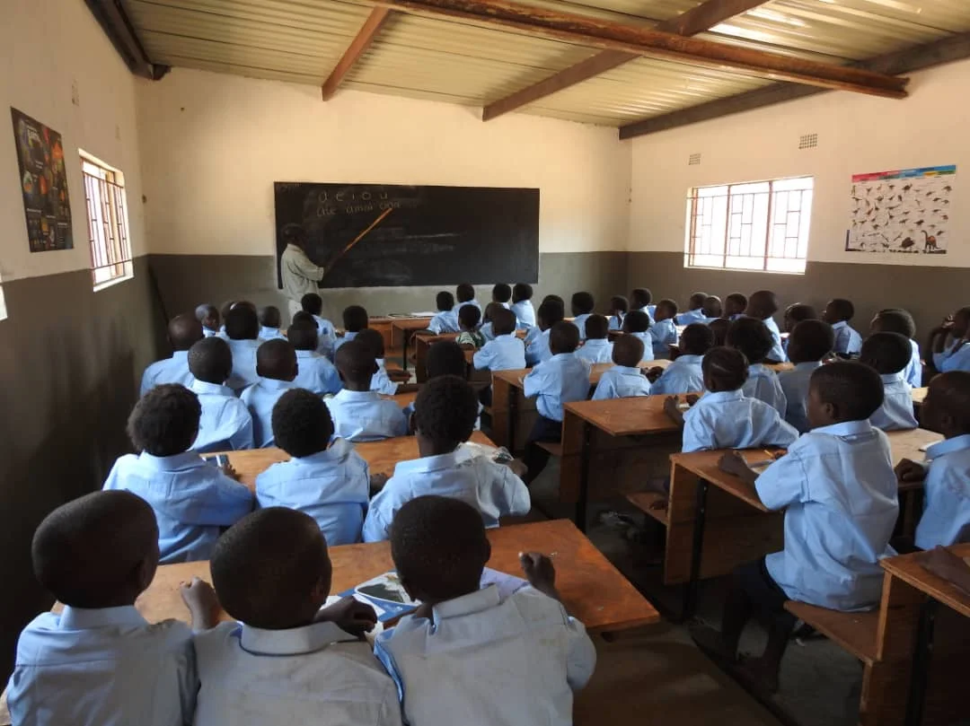 Inside the classroom.