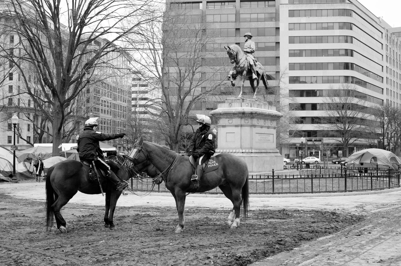 Police at McPherson, Occupy DC, 2012