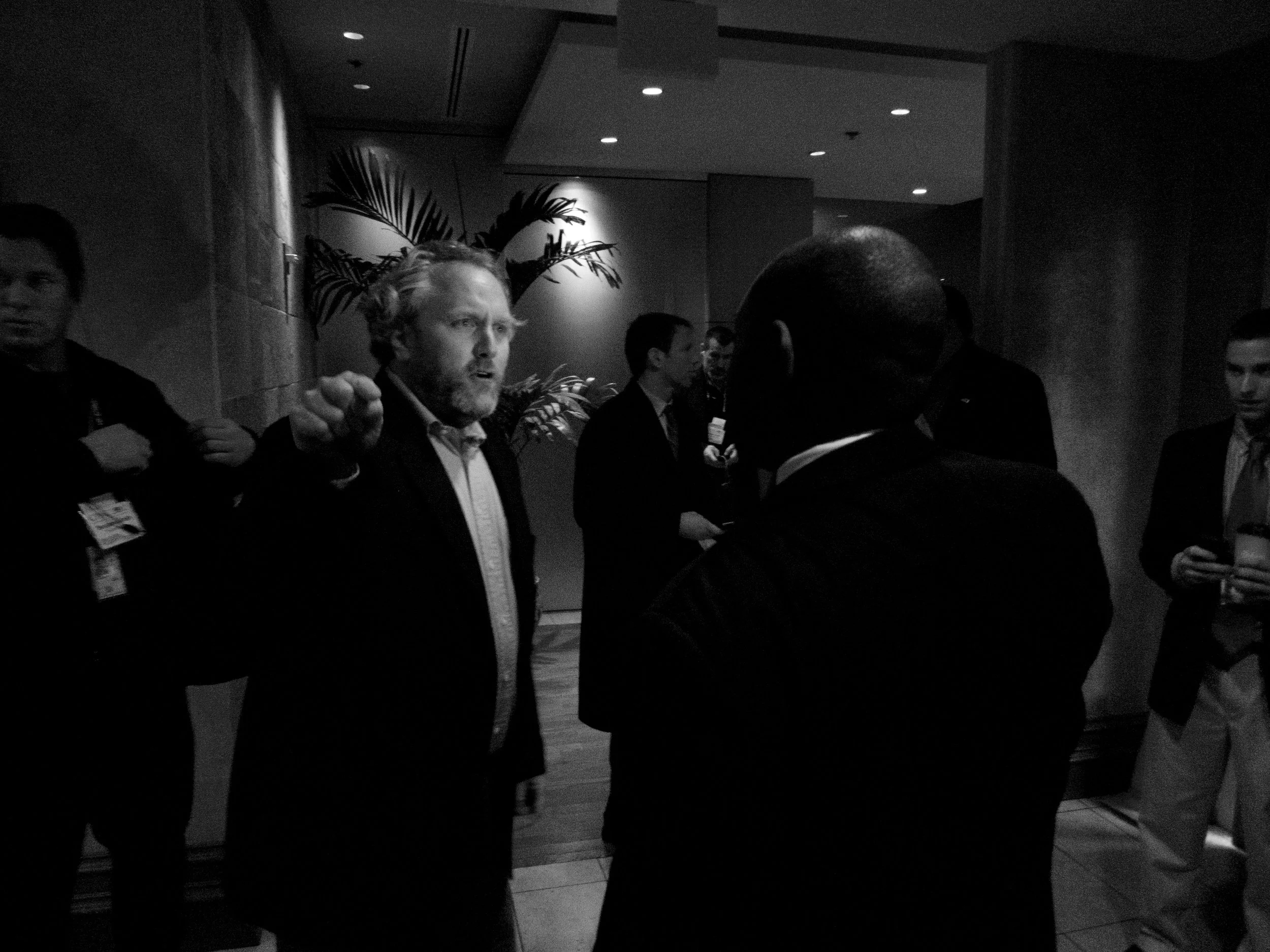 Andrew Breitbart reacts to CPAC Protest Outside, 2012