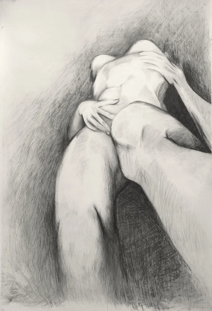Fantasee 3, pencil on paper, 4x6 ft, 2014.