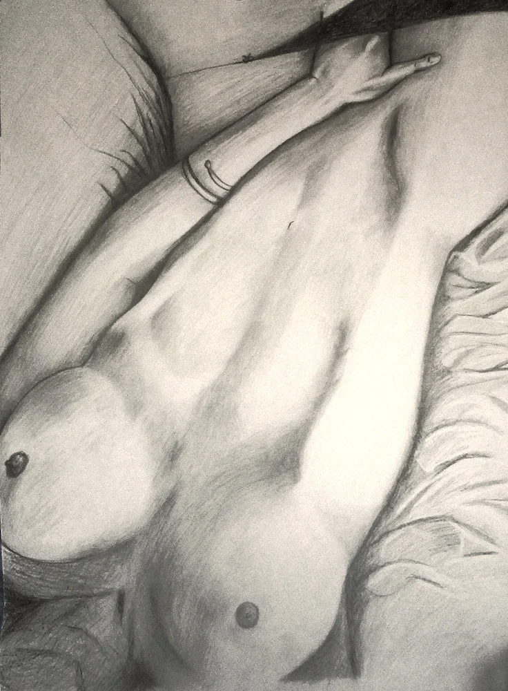 Fantasee 5, pencil on paper, 4x5 ft, 2015.