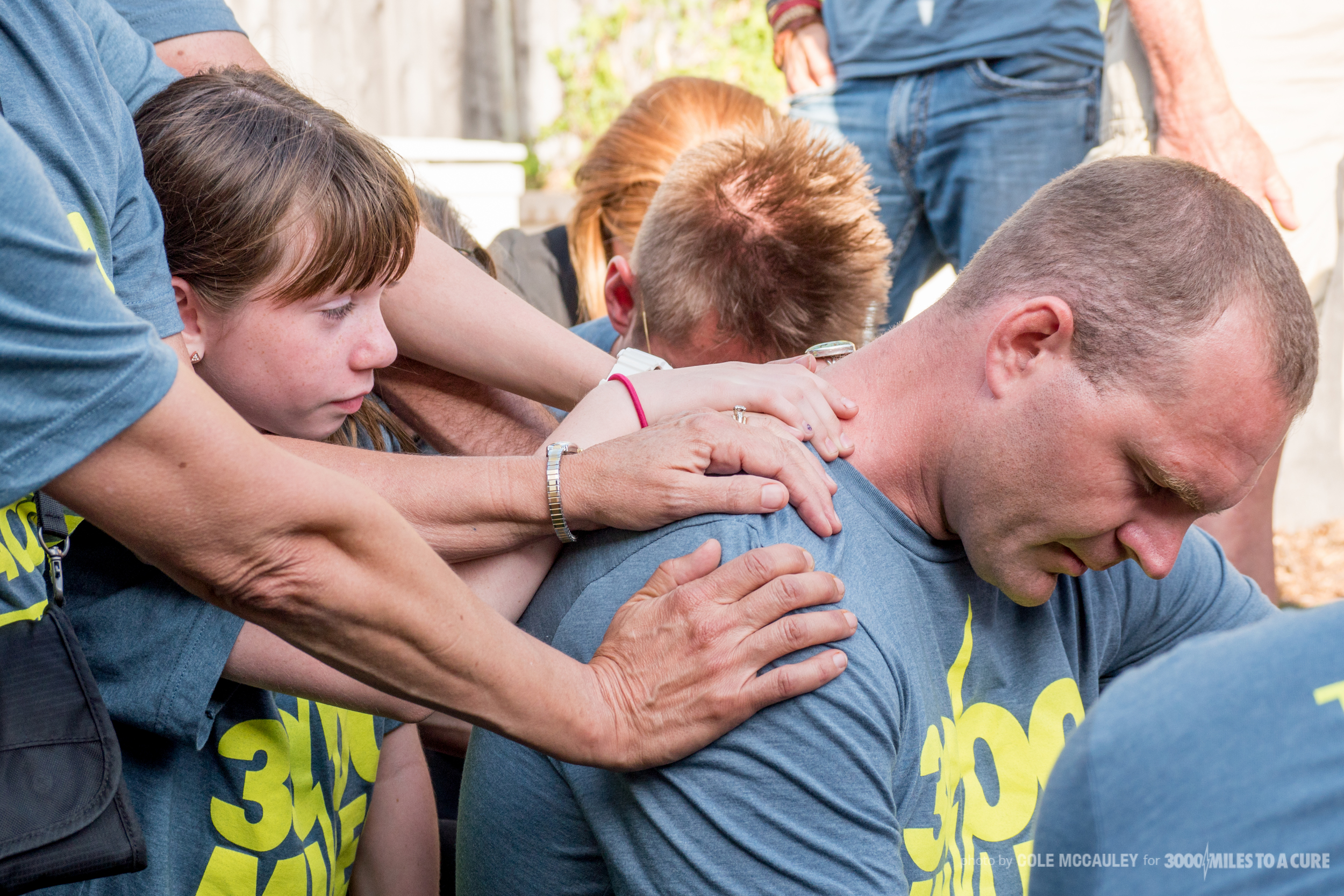 Rob started off his trip with a lot of praying. During the course of the trip, people were constantly praying over him and alongside him. 