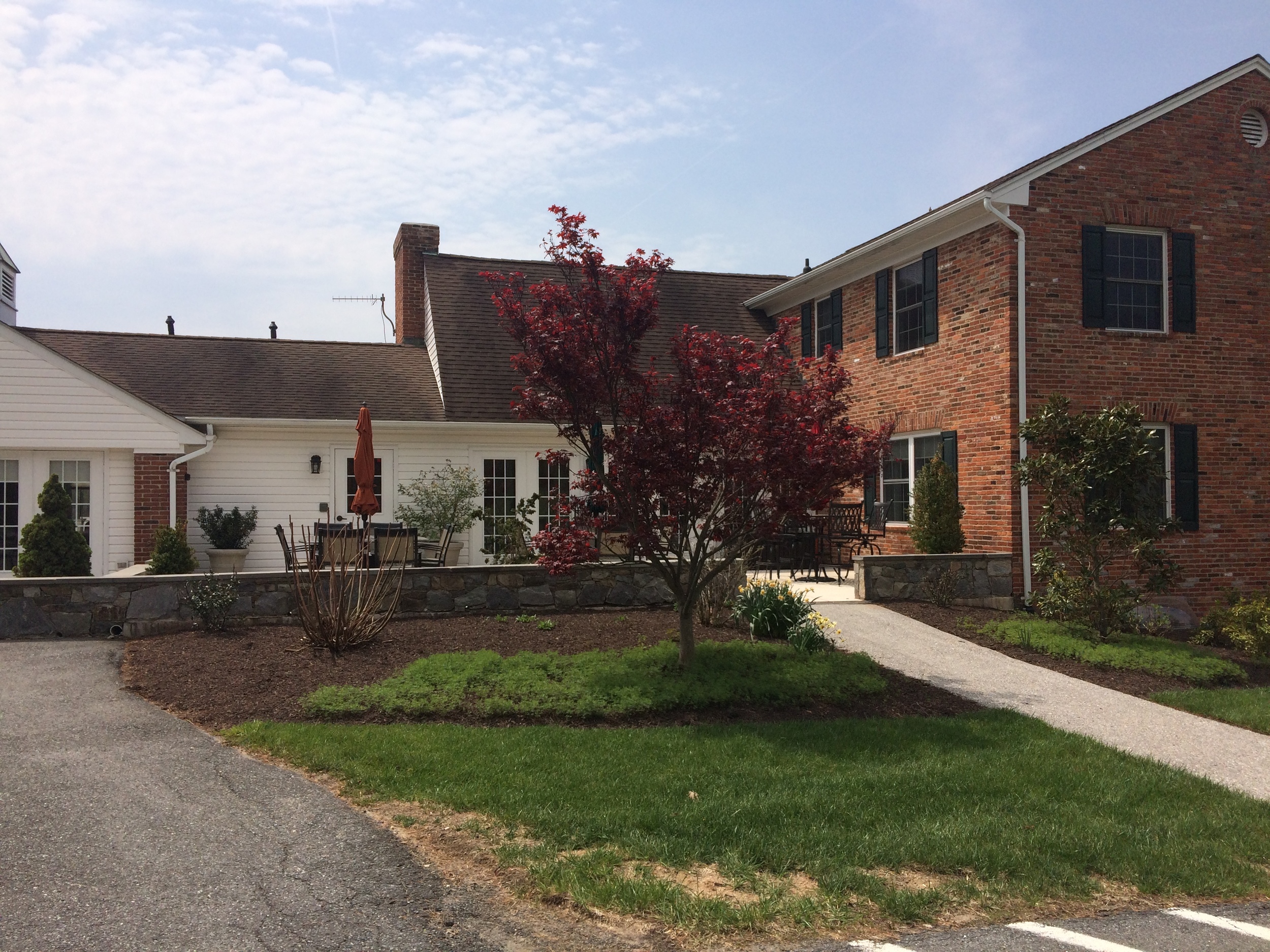 The clubhouse and dining room for the independent living cottages.