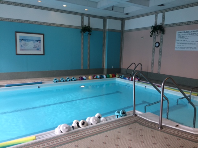 The indoor pool at Five Star