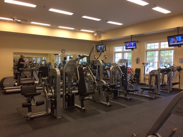 The fitness center at Central Parke at Victoria Falls.