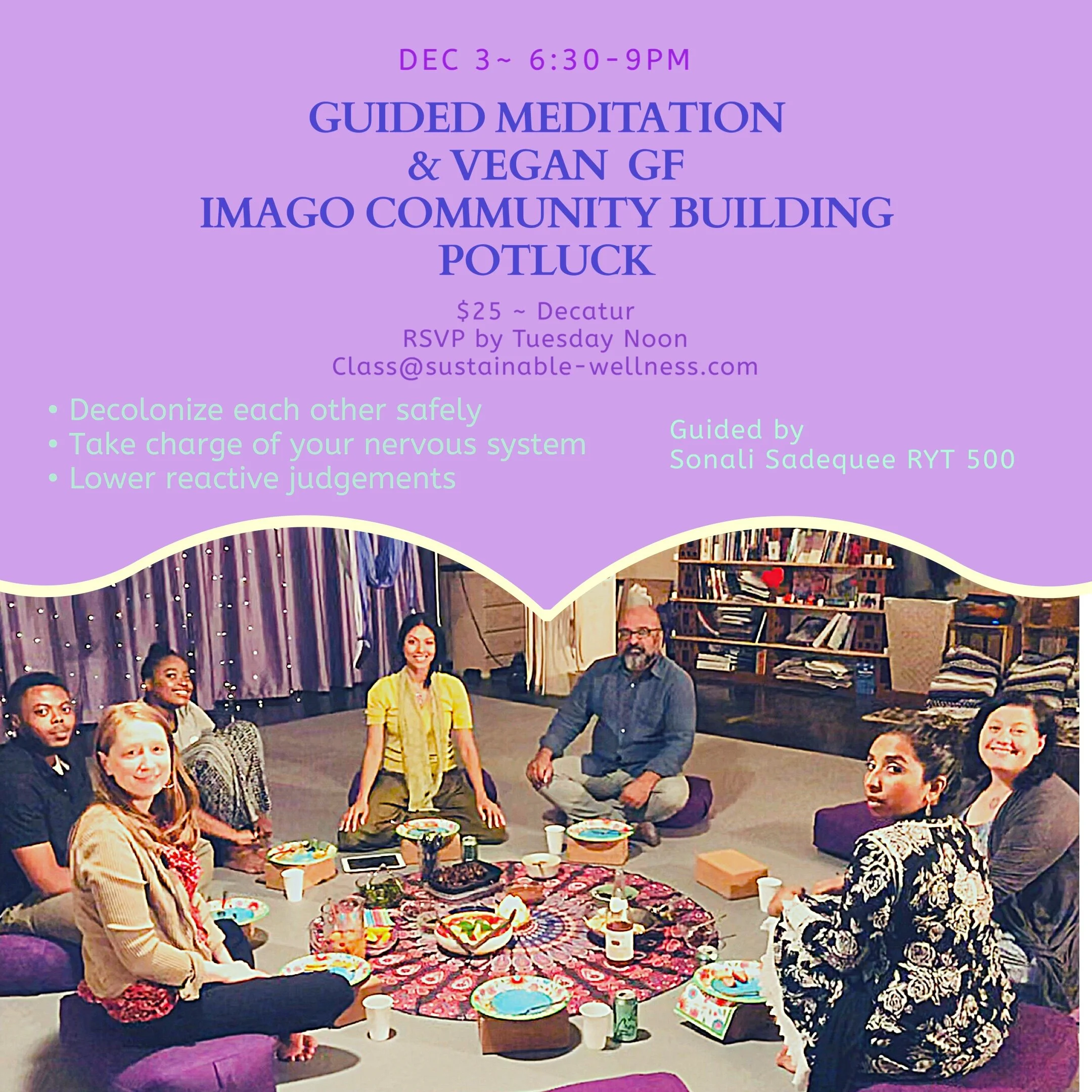 Meditation &amp; Imago Community Building Plant-strong Dinner Potluck