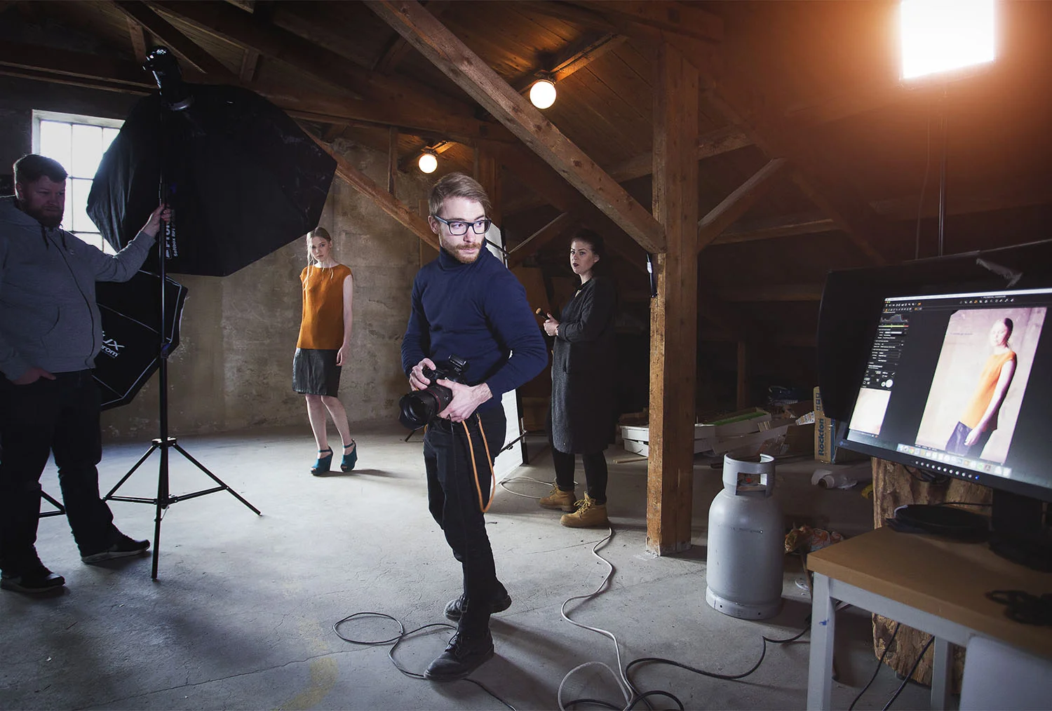 Behind the scenes på Fashionshoot