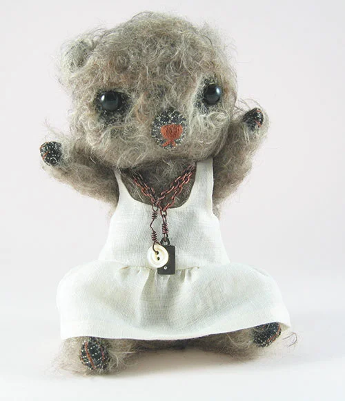 Celie in white linen dress