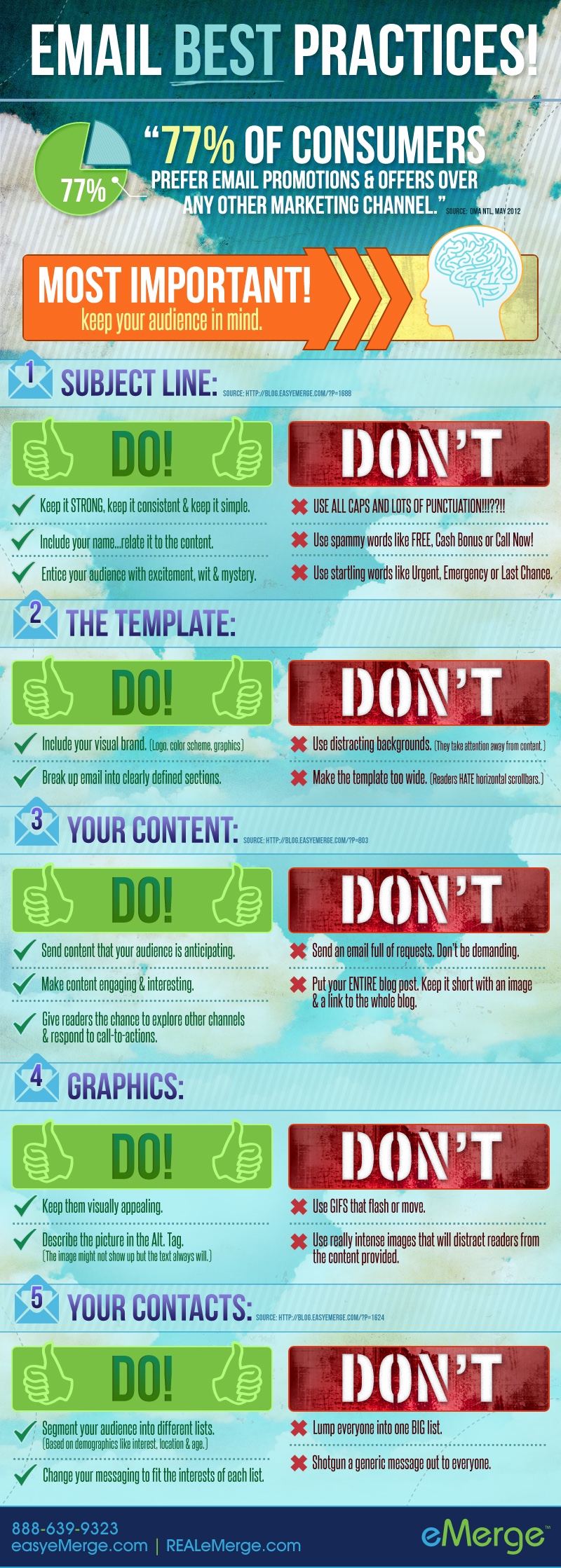 Click to see all Dos and Don'ts of email communication