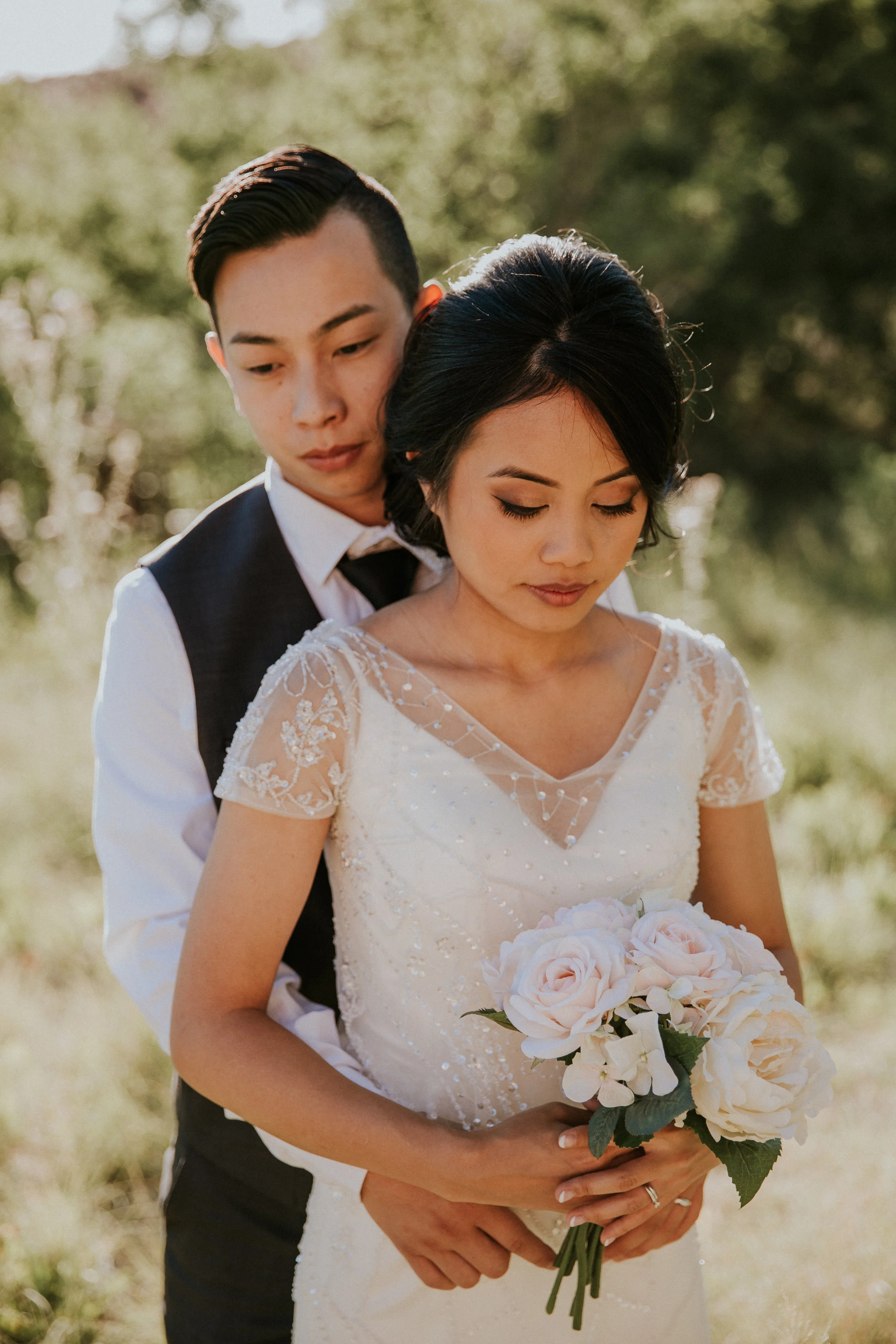 AJ + Kittichai - First Look - Wedding Day - Seattle Wedding Photographer - Washington Elopement Photographer - Seattle Engagement Photographer - Seattle Photographer