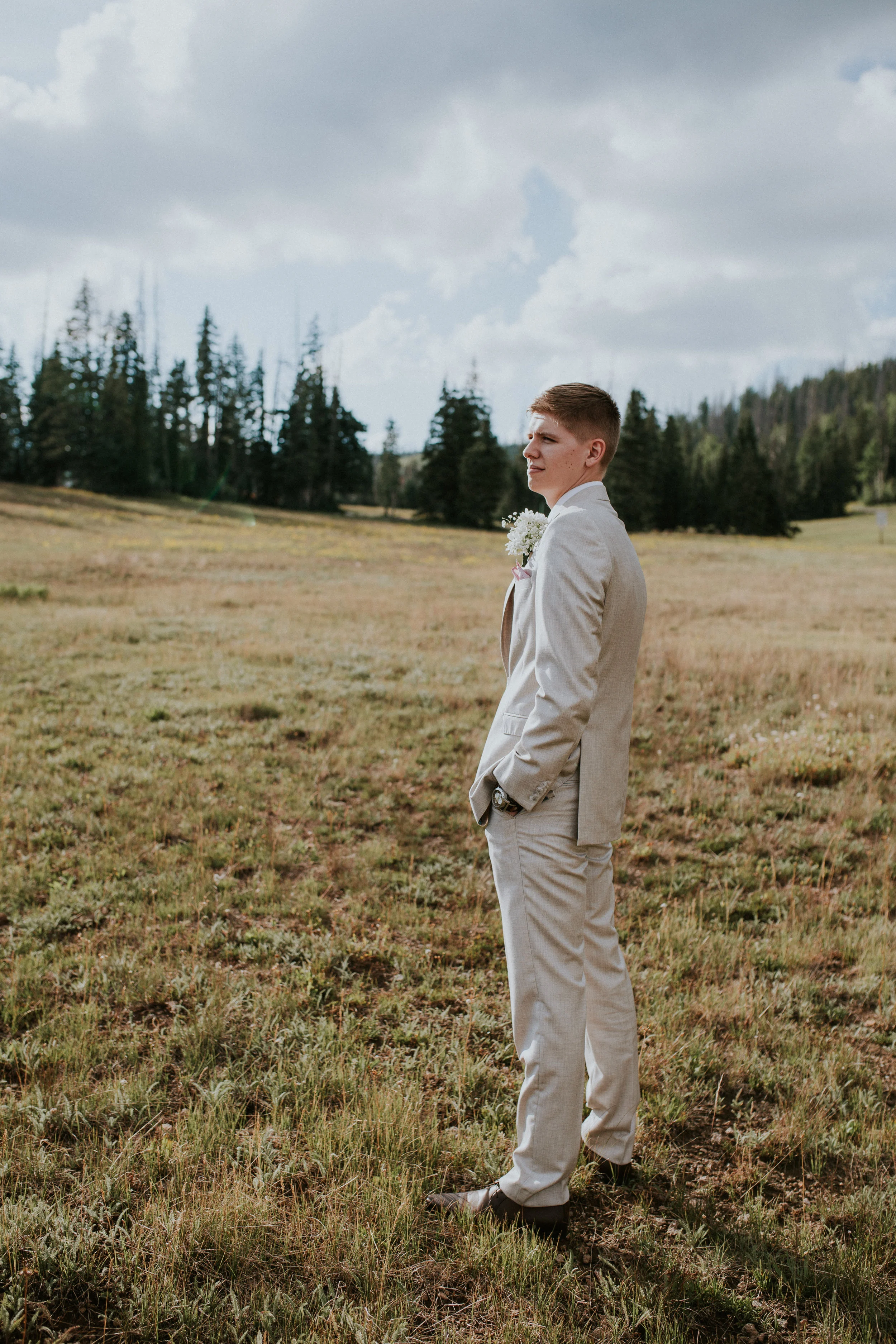 Jilian + Dakota - Wedding - Wedding Photographer - Utah Wedding Photographer - Las Vegas Wedding Photographer - Seattle Wedding Photographer - Lifestyle Photographer - Wedding Photojournalist - Cedar City Wedding Photographer - Tan Suit - Off White …