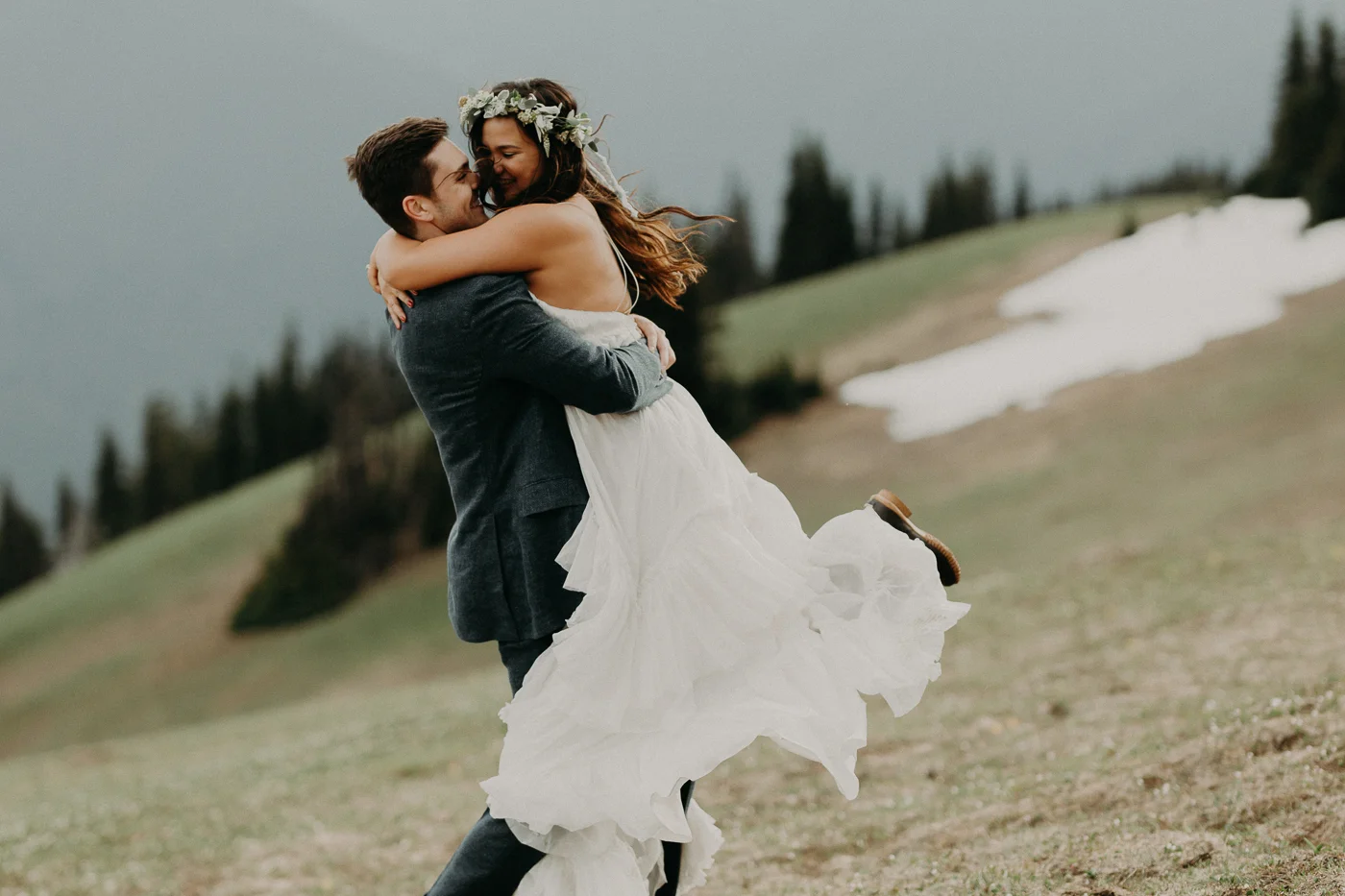 Hurricane Elopement Photos by Port Angeles Wedding Photographer Kamra Fuller Photography Seattle Wedding Photographer
