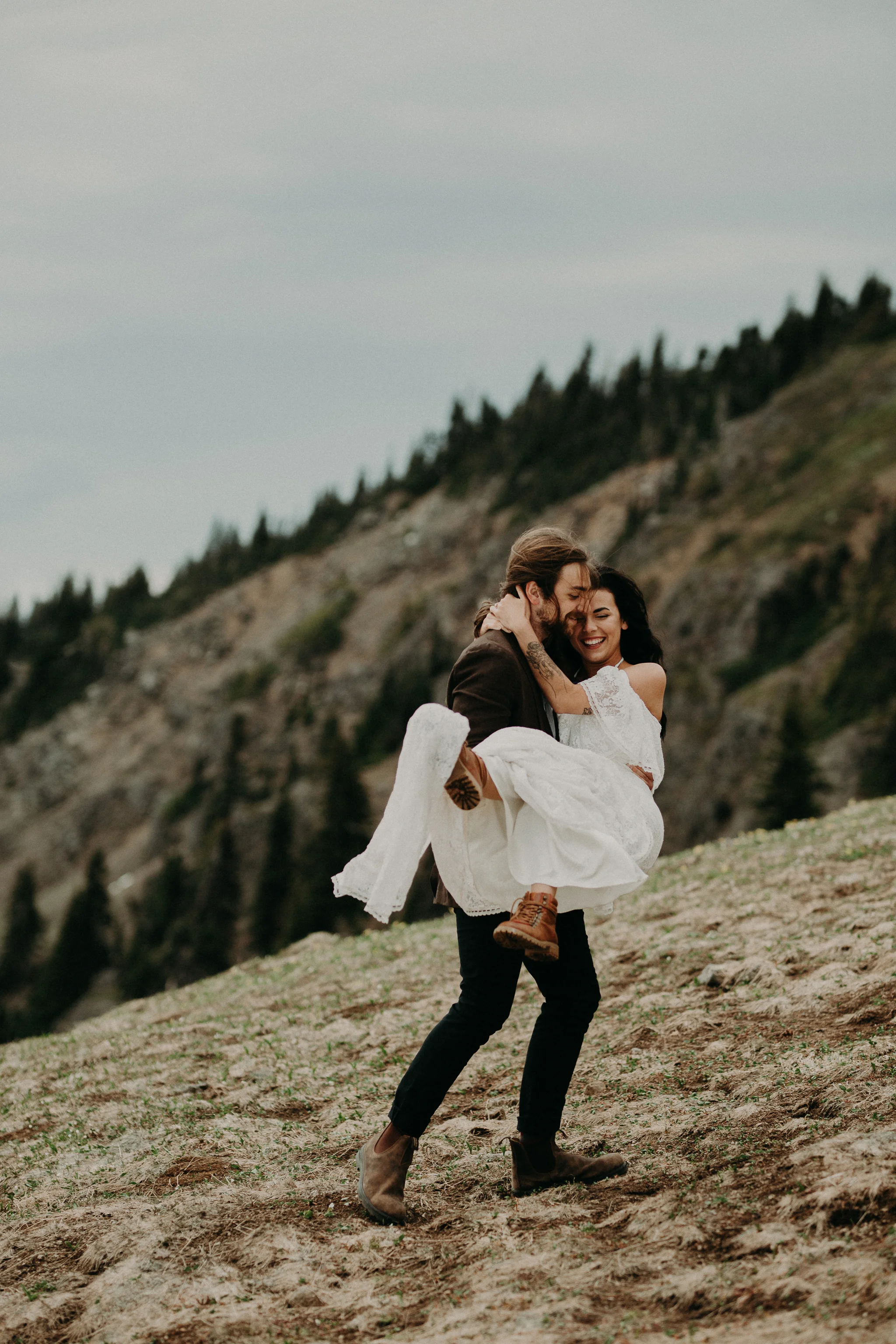 Hurricane Ridge Elopement Photographer - Seattle Wedding Photographer