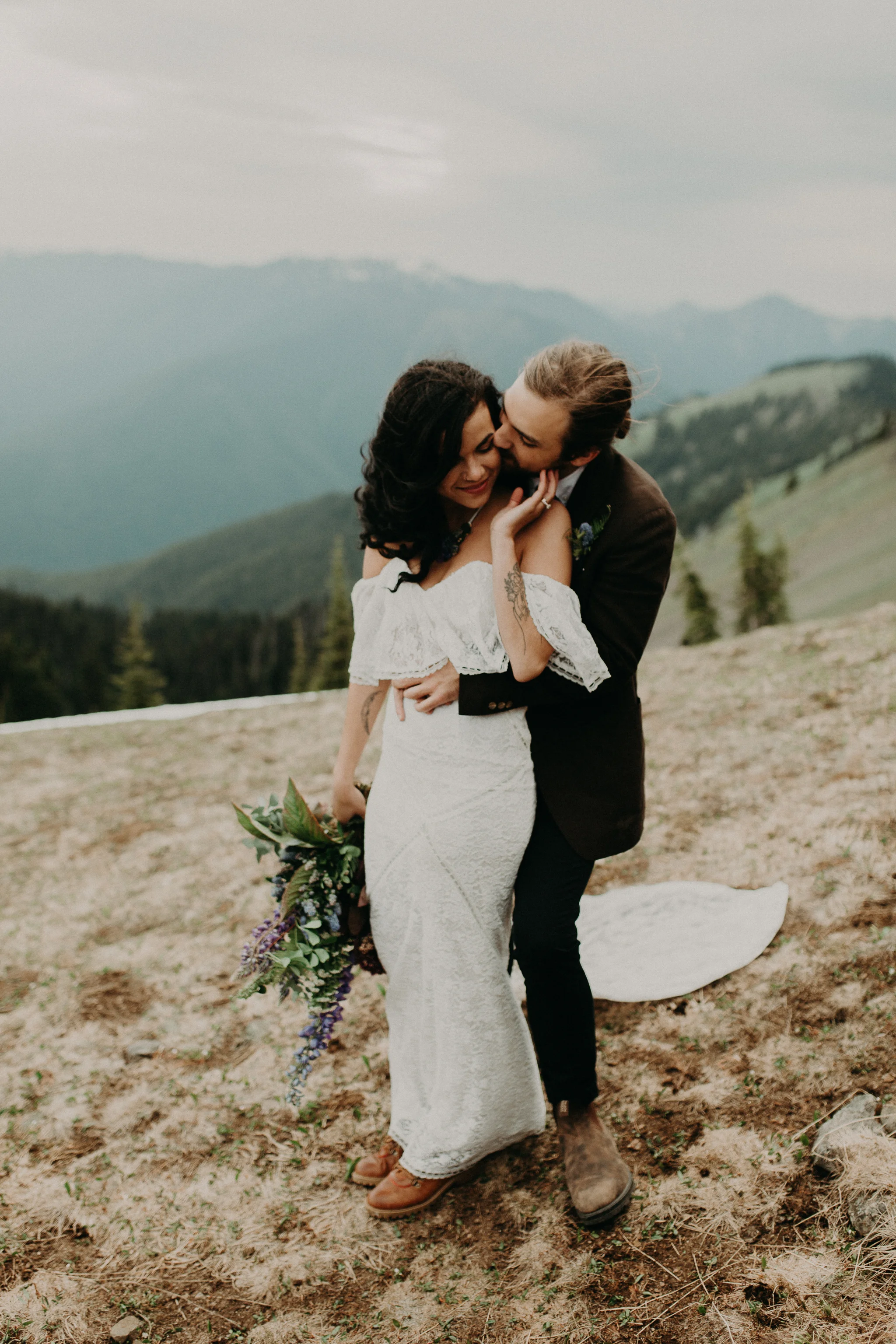 Olympic National Park Elopement Photographer by Seattle Wedding Photographer Kamra Fuller Photography