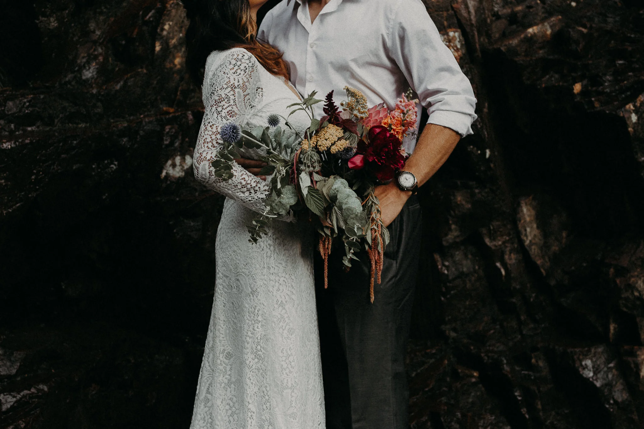 Kamra Fuller Photography - Seattle Wedding Photographer - Seattle Elopement Photographer - Port Angeles Wedding Photographer - Boho - Bohemian - Waterfall Elopement - PNW Wedding Photographer