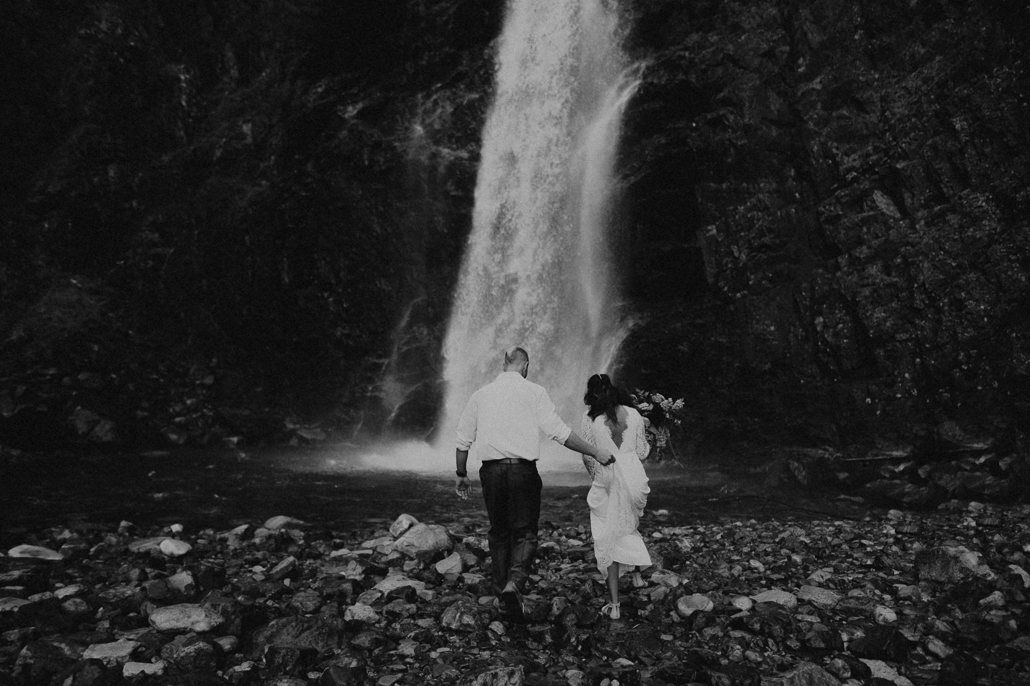 Kamra Fuller Photography - Seattle Wedding Photographer - Seattle Elopement Photographer - Port Angeles Wedding Photographer - Boho - Bohemian - Waterfall Elopement - PNW Wedding Photographer