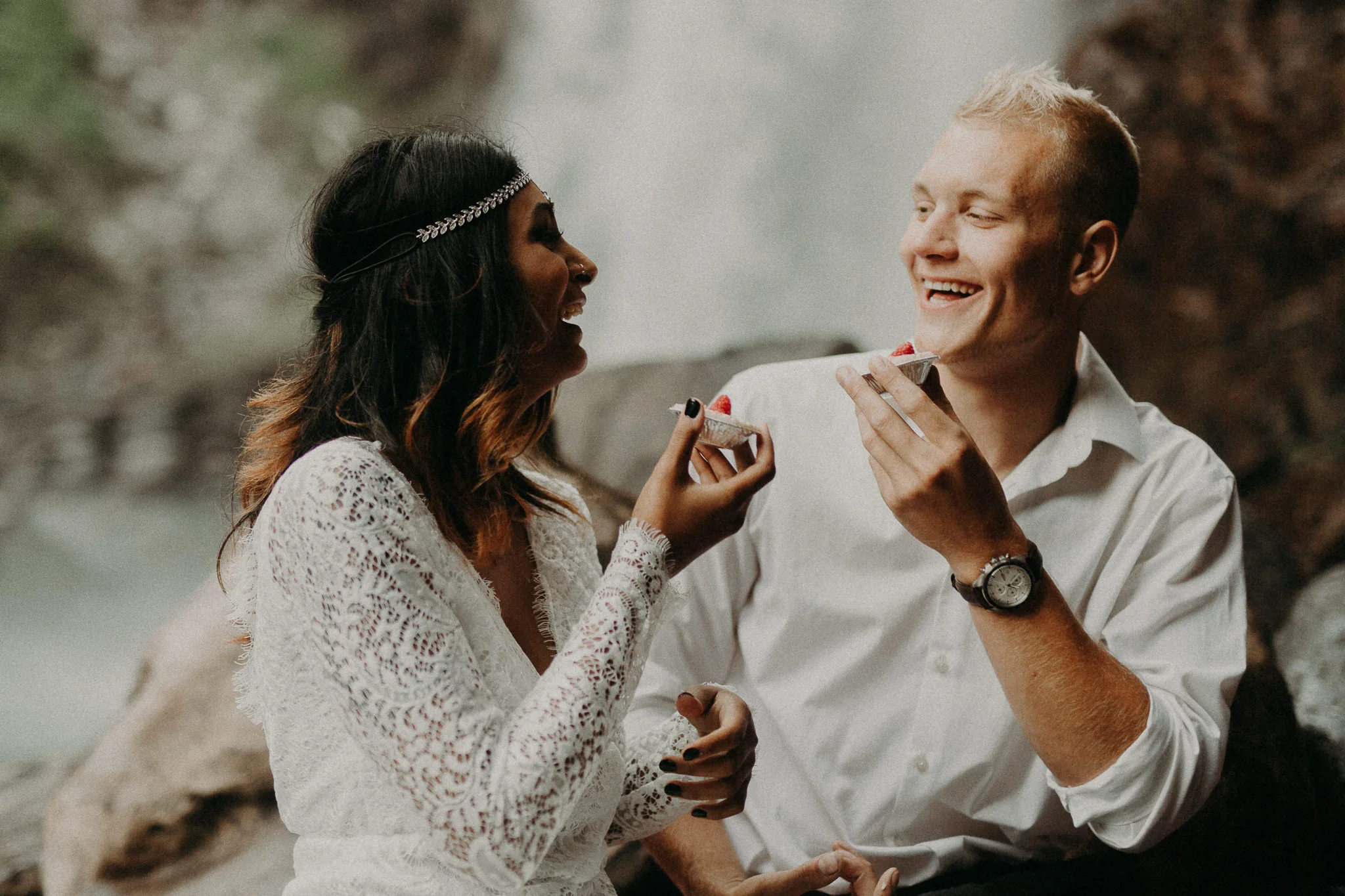 Kamra Fuller Photography - Seattle Wedding Photographer - Seattle Elopement Photographer - Port Angeles Wedding Photographer - Boho - Bohemian - Waterfall Elopement - PNW Wedding Photographer