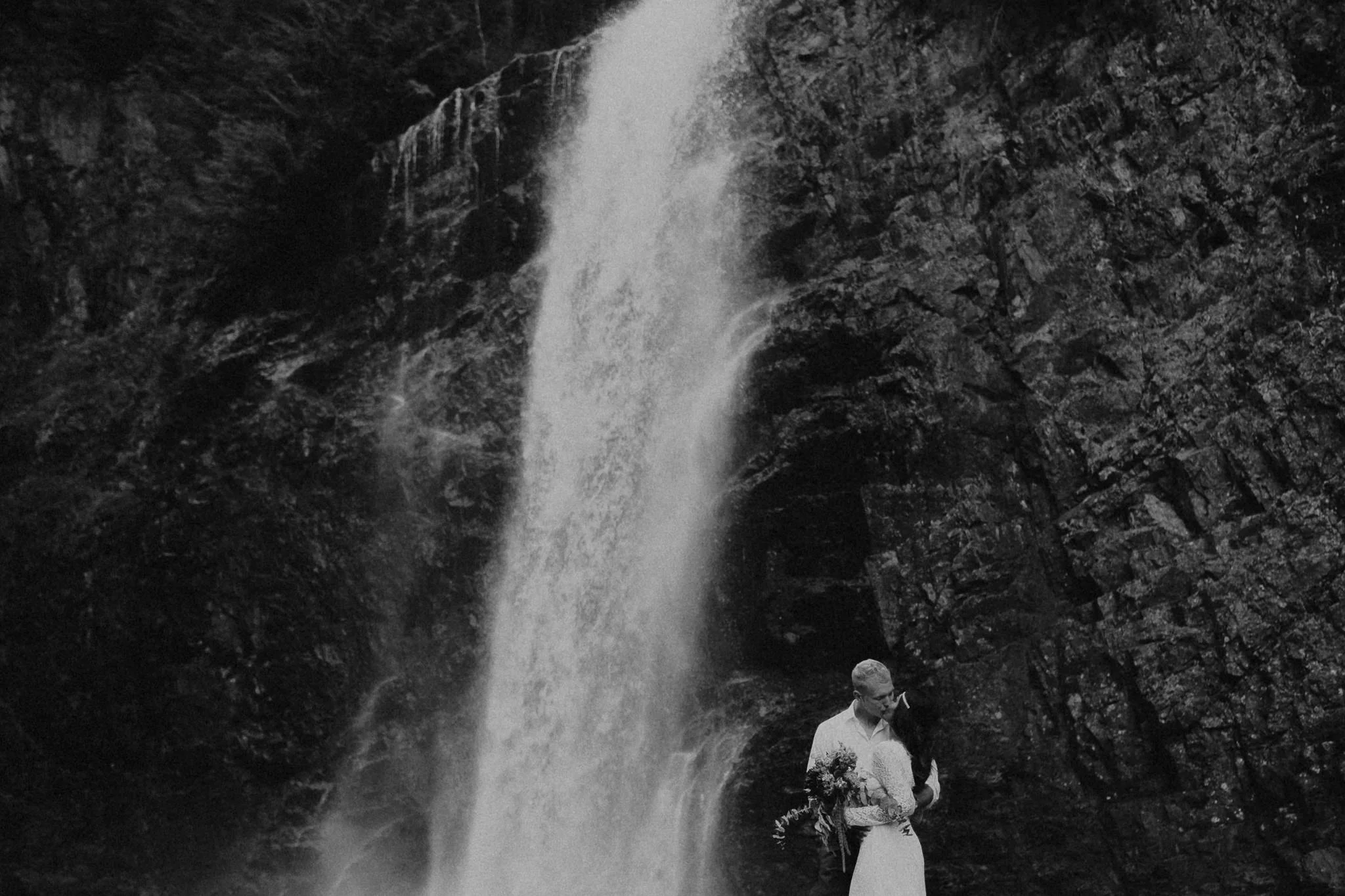 Kamra Fuller Photography - Seattle Wedding Photographer - Seattle Elopement Photographer - Port Angeles Wedding Photographer - Boho - Bohemian - Waterfall Elopement - PNW Wedding Photographer