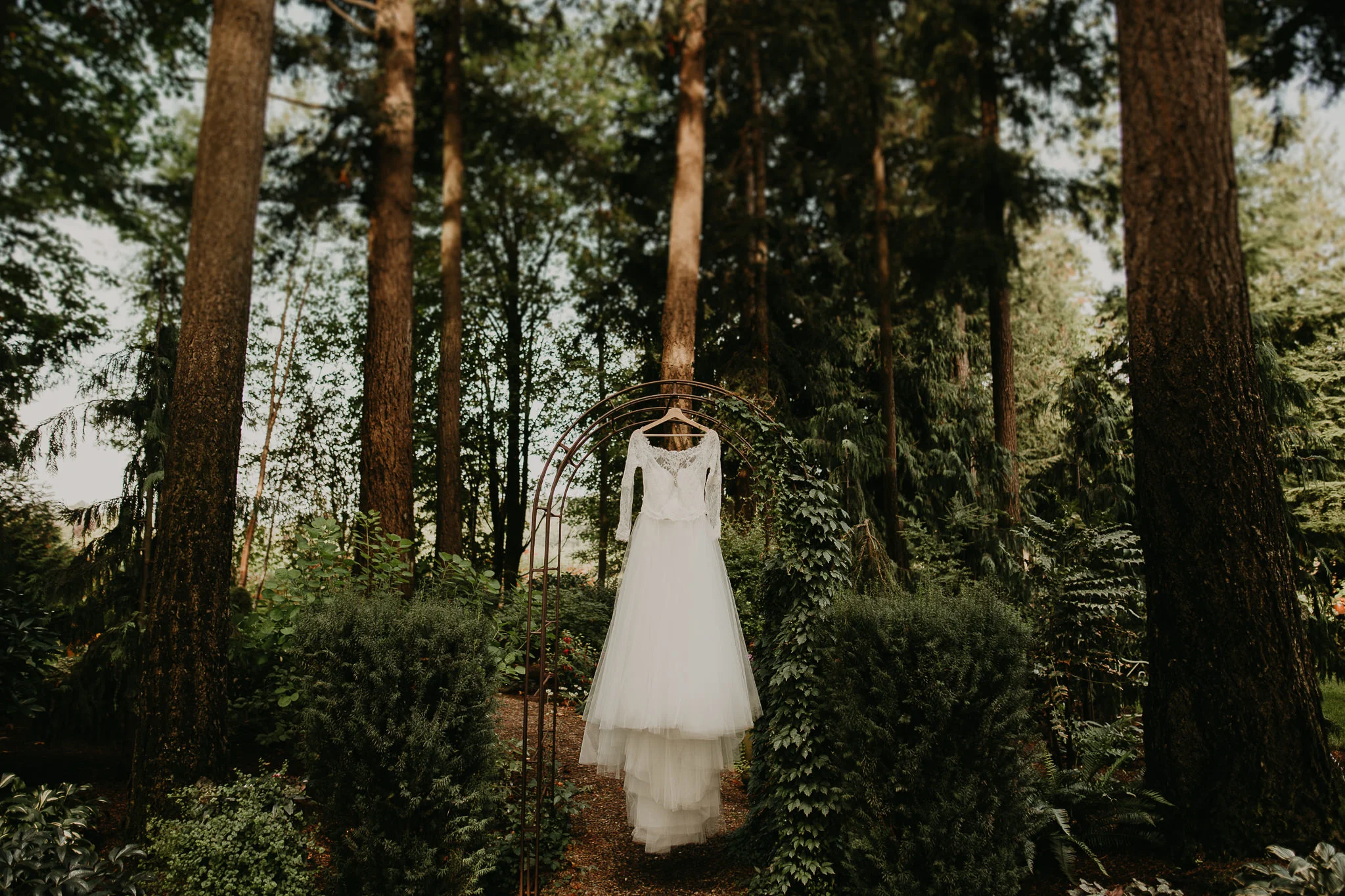 Dress Shot - Elegant and Rustic Wedding in Ferndale, WA