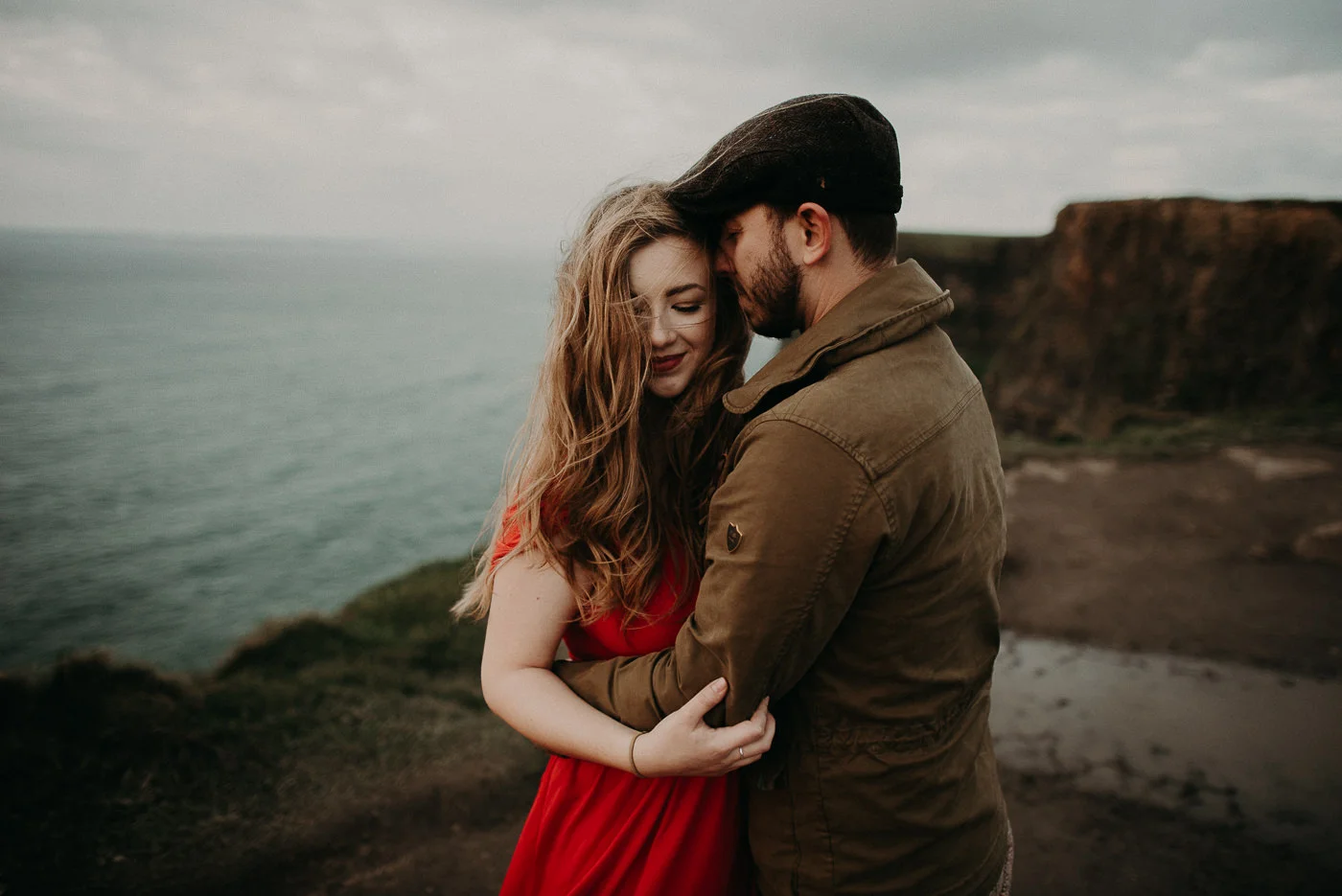 Ireland Couple's Session at The Cliffs of Moher by Ireland Wedding Photographer Kamra Fuller Photography - Seattle Wedding Photographer