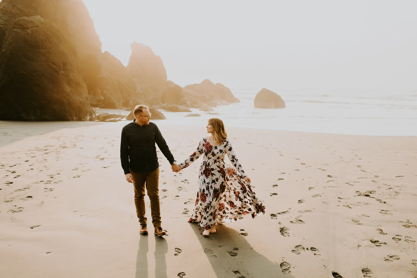 Ruby Beach Engagement Session by Olympic National Park Elopement Photographer Kamra Fuller Photography - Seattle Wedding Photographer