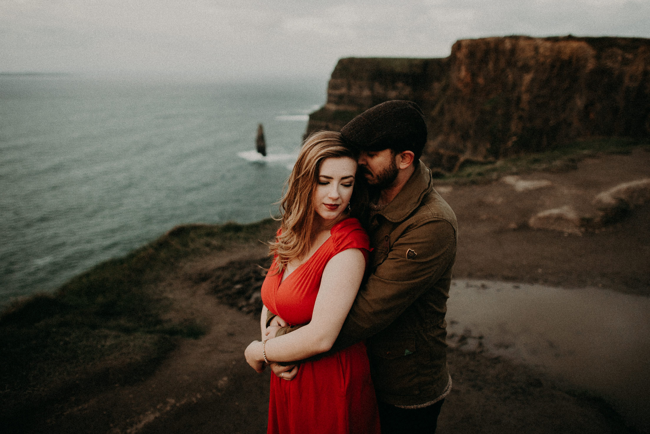  Kamra Fuller Photography - Cliffs of Moher, Claregalway - Cliffs of Moher Engagement Session - Cliffs of Moher Couple's Session - Ireland Wedding Photographer - Europe Wedding Photographer - Spain Wedding Photographer - UK Wedding Photographer - Sea