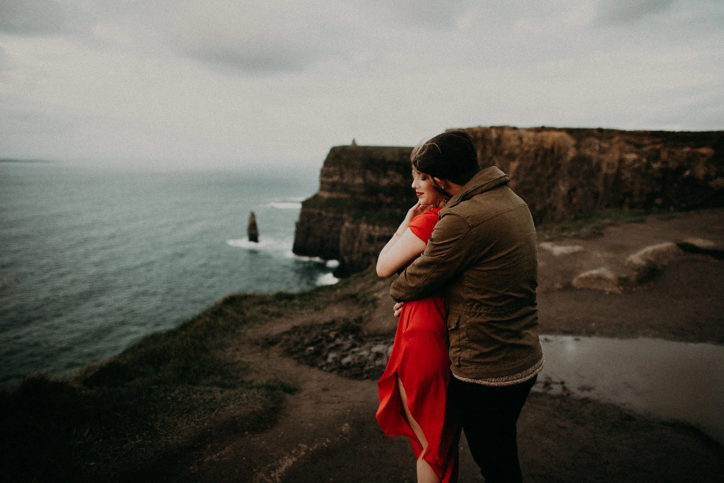  Kamra Fuller Photography - Cliffs of Moher, Claregalway - Cliffs of Moher Engagement Session - Cliffs of Moher Couple's Session - Ireland Wedding Photographer - Europe Wedding Photographer - Spain Wedding Photographer - UK Wedding Photographer - Sea