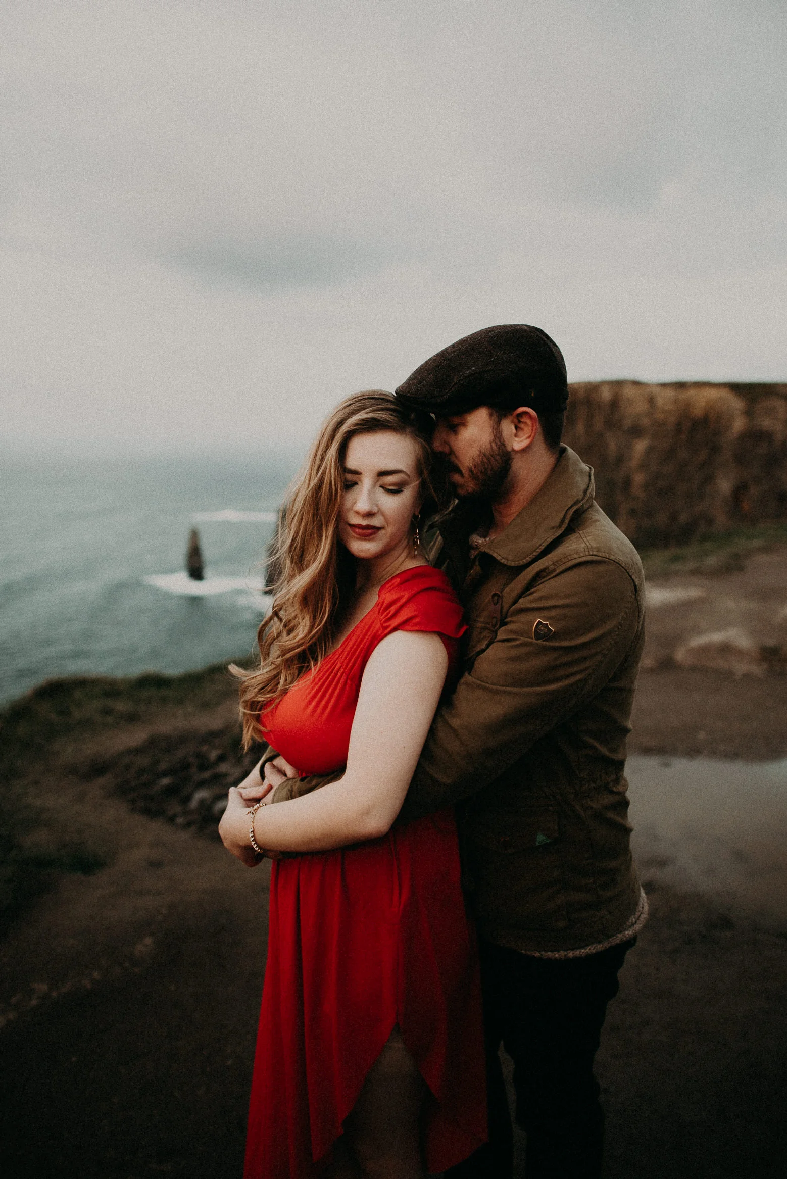  Kamra Fuller Photography - Cliffs of Moher, Claregalway - Cliffs of Moher Engagement Session - Cliffs of Moher Couple's Session - Ireland Wedding Photographer - Europe Wedding Photographer - Spain Wedding Photographer - UK Wedding Photographer - Sea