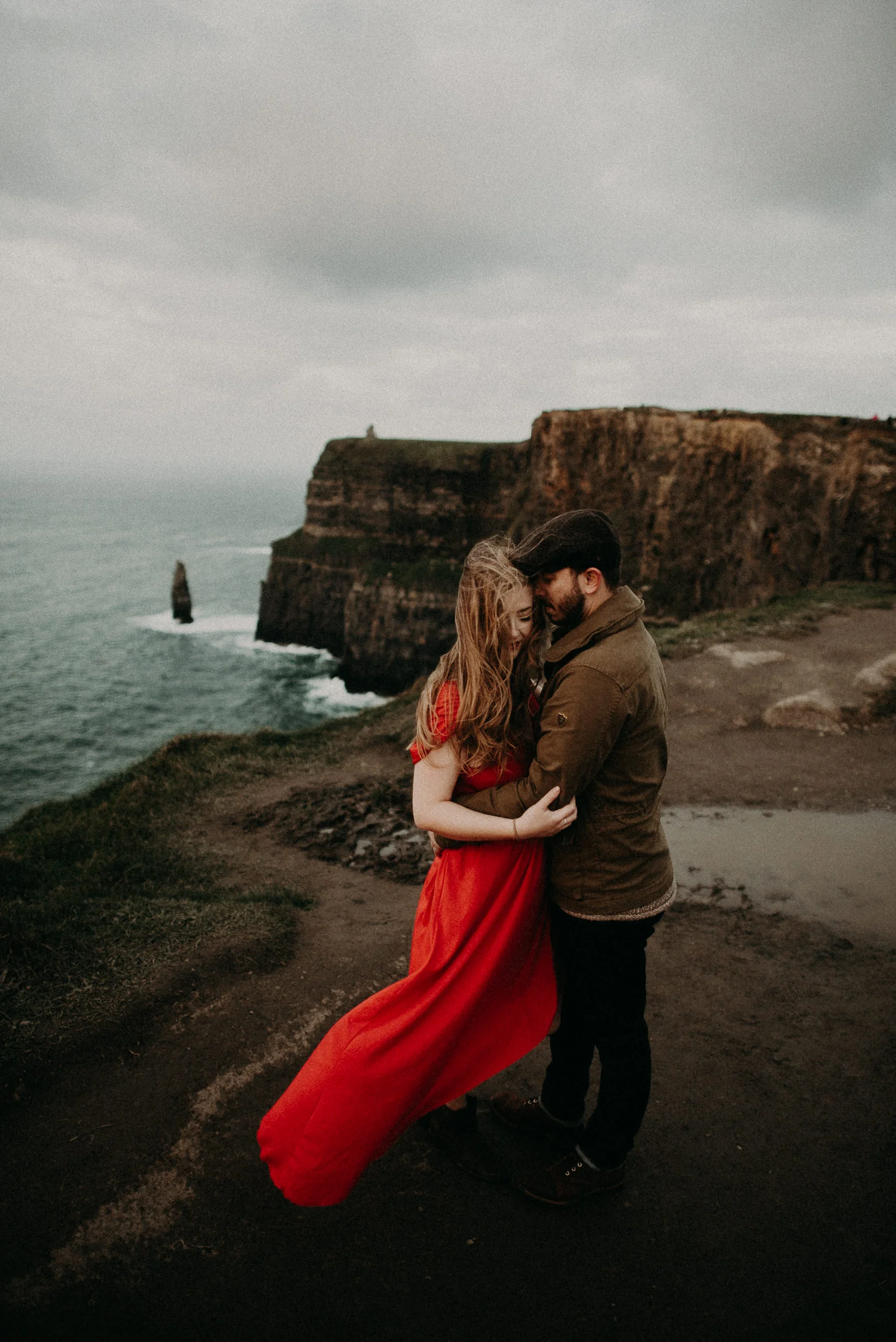  Kamra Fuller Photography - Cliffs of Moher, Claregalway - Cliffs of Moher Engagement Session - Cliffs of Moher Couple's Session - Ireland Wedding Photographer - Europe Wedding Photographer - Spain Wedding Photographer - UK Wedding Photographer - Sea