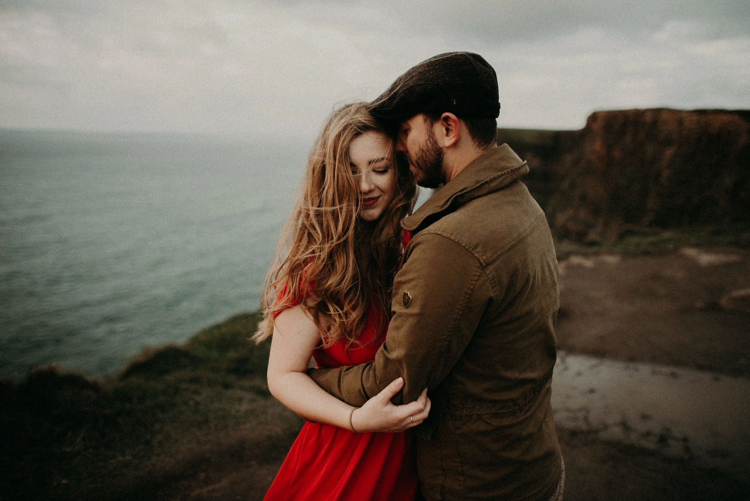  Kamra Fuller Photography - Cliffs of Moher, Claregalway - Cliffs of Moher Engagement Session - Cliffs of Moher Couple's Session - Ireland Wedding Photographer - Europe Wedding Photographer - Spain Wedding Photographer - UK Wedding Photographer - Sea