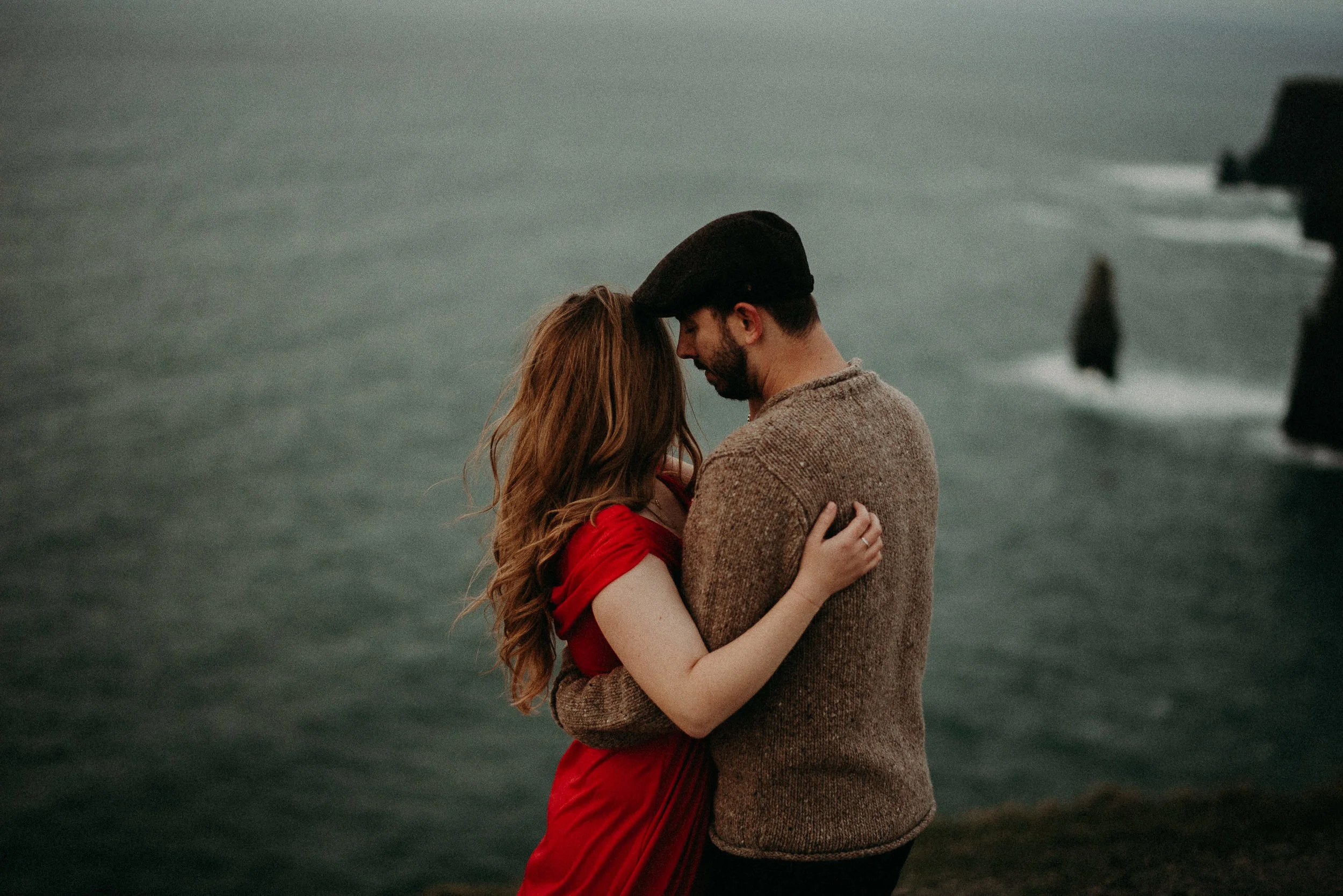  Kamra Fuller Photography - Cliffs of Moher, Claregalway - Cliffs of Moher Engagement Session - Cliffs of Moher Couple's Session - Ireland Wedding Photographer - Europe Wedding Photographer - Spain Wedding Photographer - UK Wedding Photographer - Sea