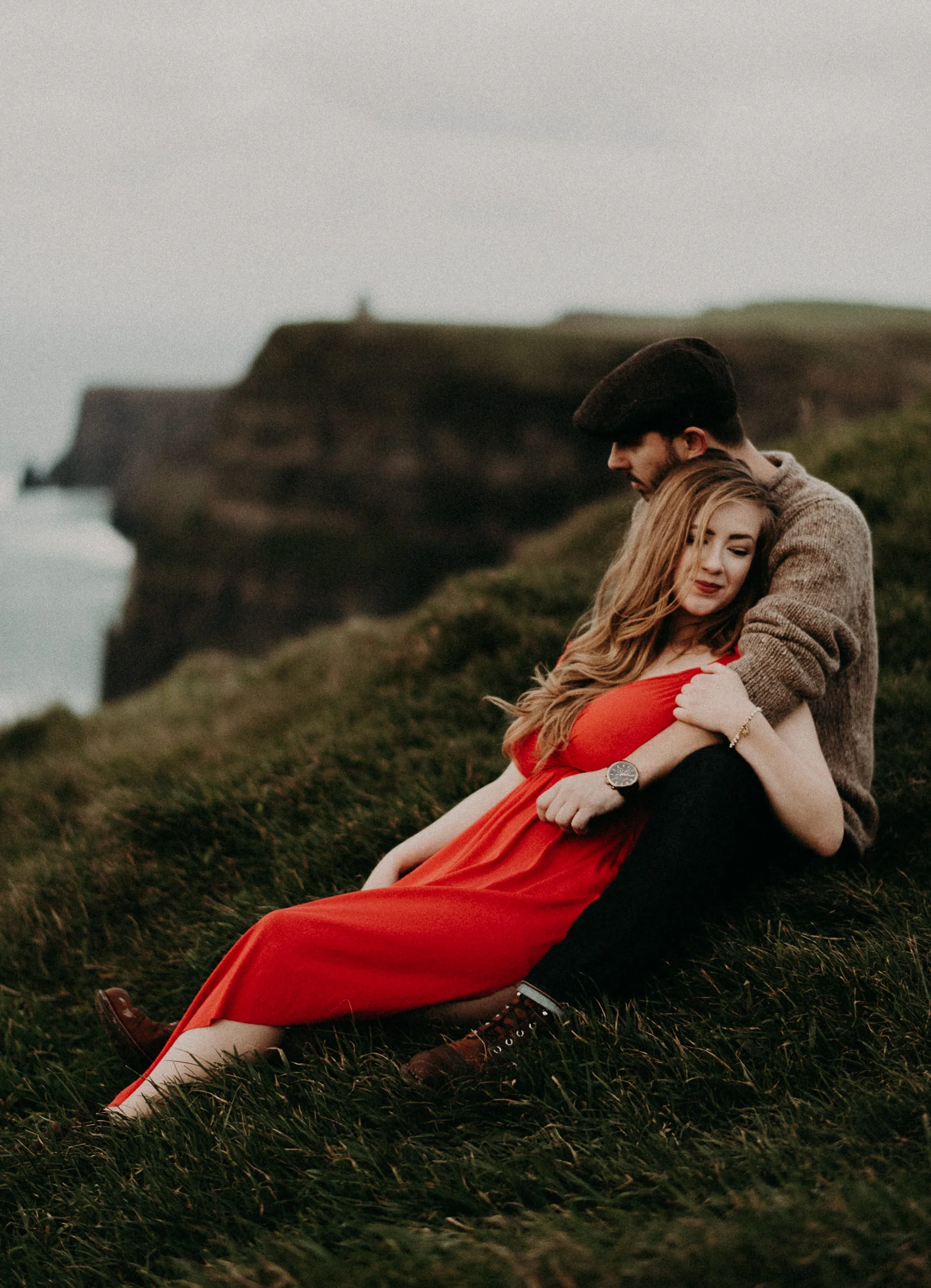  Kamra Fuller Photography - Cliffs of Moher, Claregalway - Cliffs of Moher Engagement Session - Cliffs of Moher Couple's Session - Ireland Wedding Photographer - Europe Wedding Photographer - Spain Wedding Photographer - UK Wedding Photographer - Sea