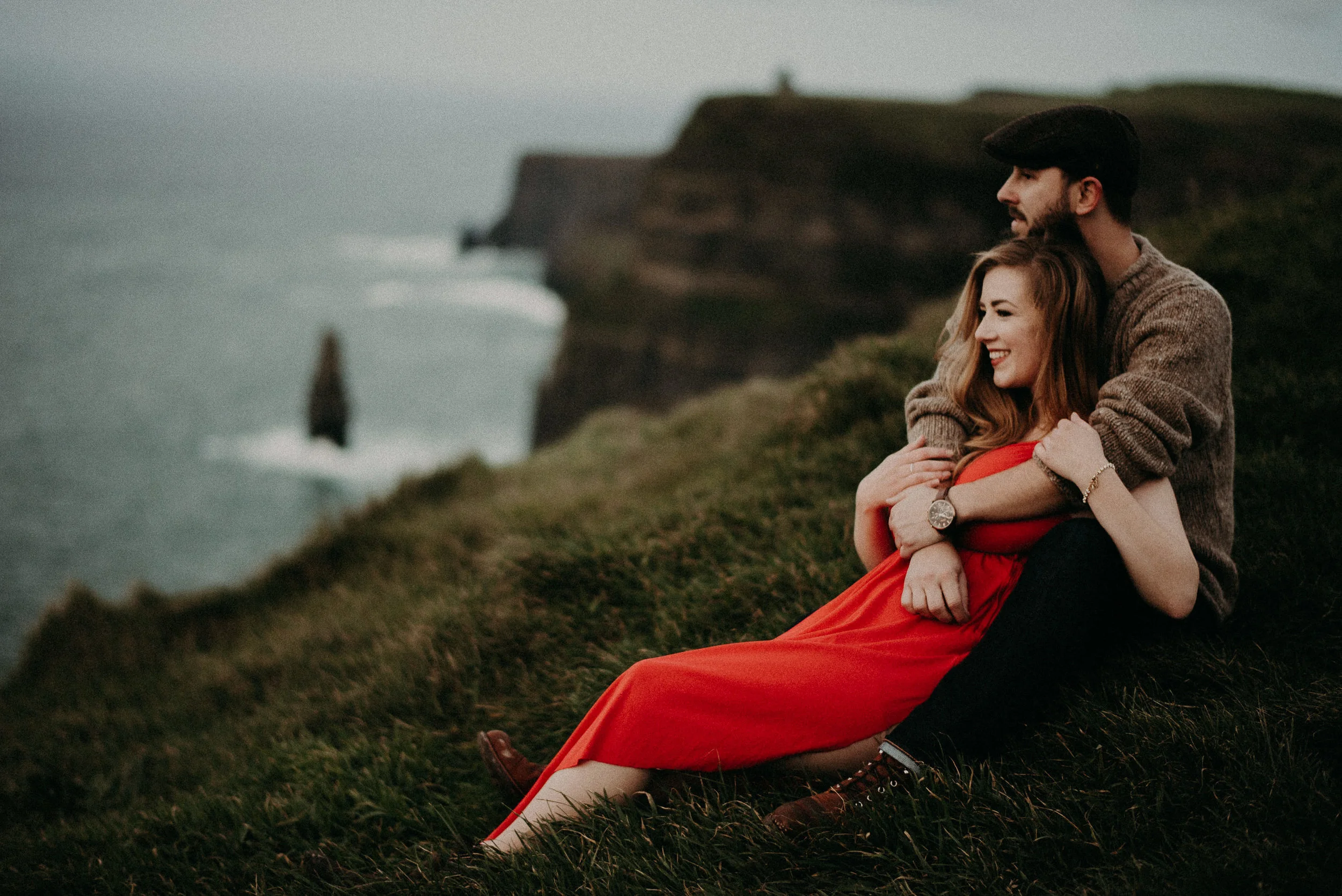  Kamra Fuller Photography - Cliffs of Moher, Claregalway - Cliffs of Moher Engagement Session - Cliffs of Moher Couple's Session - Ireland Wedding Photographer - Europe Wedding Photographer - Spain Wedding Photographer - UK Wedding Photographer - Sea