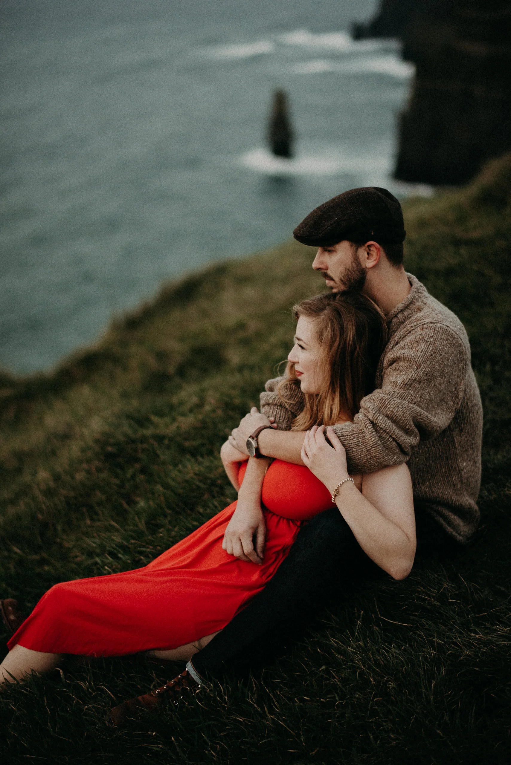  Kamra Fuller Photography - Cliffs of Moher, Claregalway - Cliffs of Moher Engagement Session - Cliffs of Moher Couple's Session - Ireland Wedding Photographer - Europe Wedding Photographer - Spain Wedding Photographer - UK Wedding Photographer - Sea