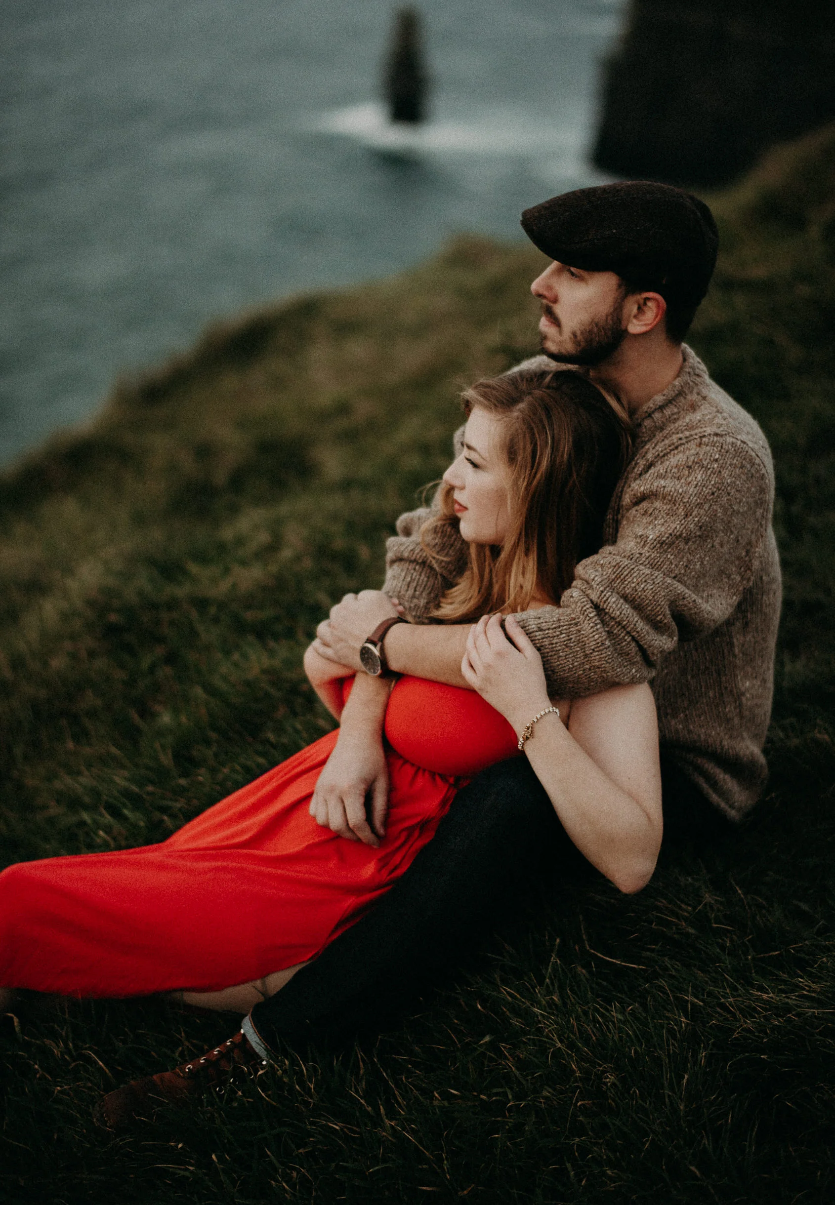  Kamra Fuller Photography - Cliffs of Moher, Claregalway - Cliffs of Moher Engagement Session - Cliffs of Moher Couple's Session - Ireland Wedding Photographer - Europe Wedding Photographer - Spain Wedding Photographer - UK Wedding Photographer - Sea