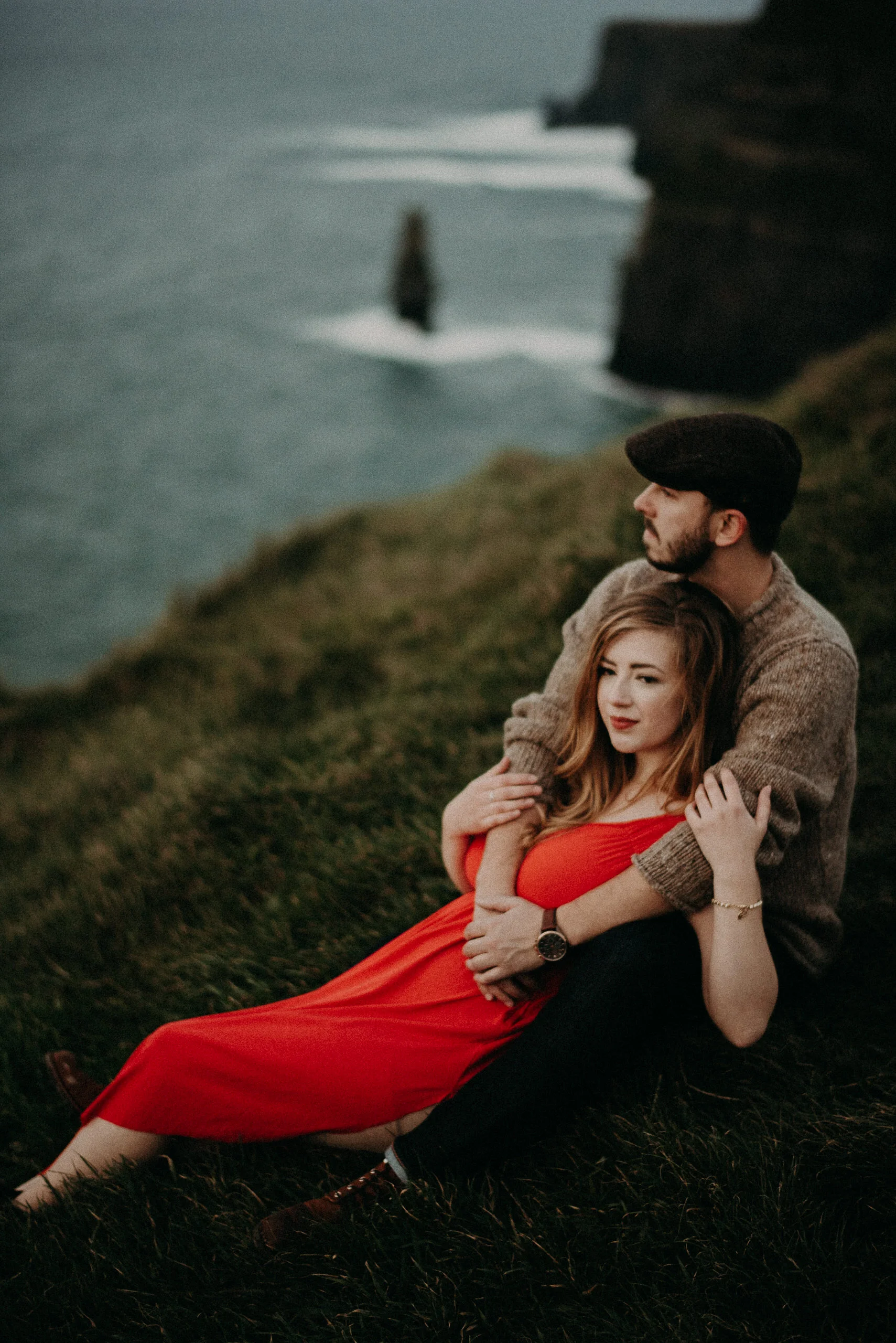  Kamra Fuller Photography - Cliffs of Moher, Claregalway - Cliffs of Moher Engagement Session - Cliffs of Moher Couple's Session - Ireland Wedding Photographer - Europe Wedding Photographer - Spain Wedding Photographer - UK Wedding Photographer - Sea