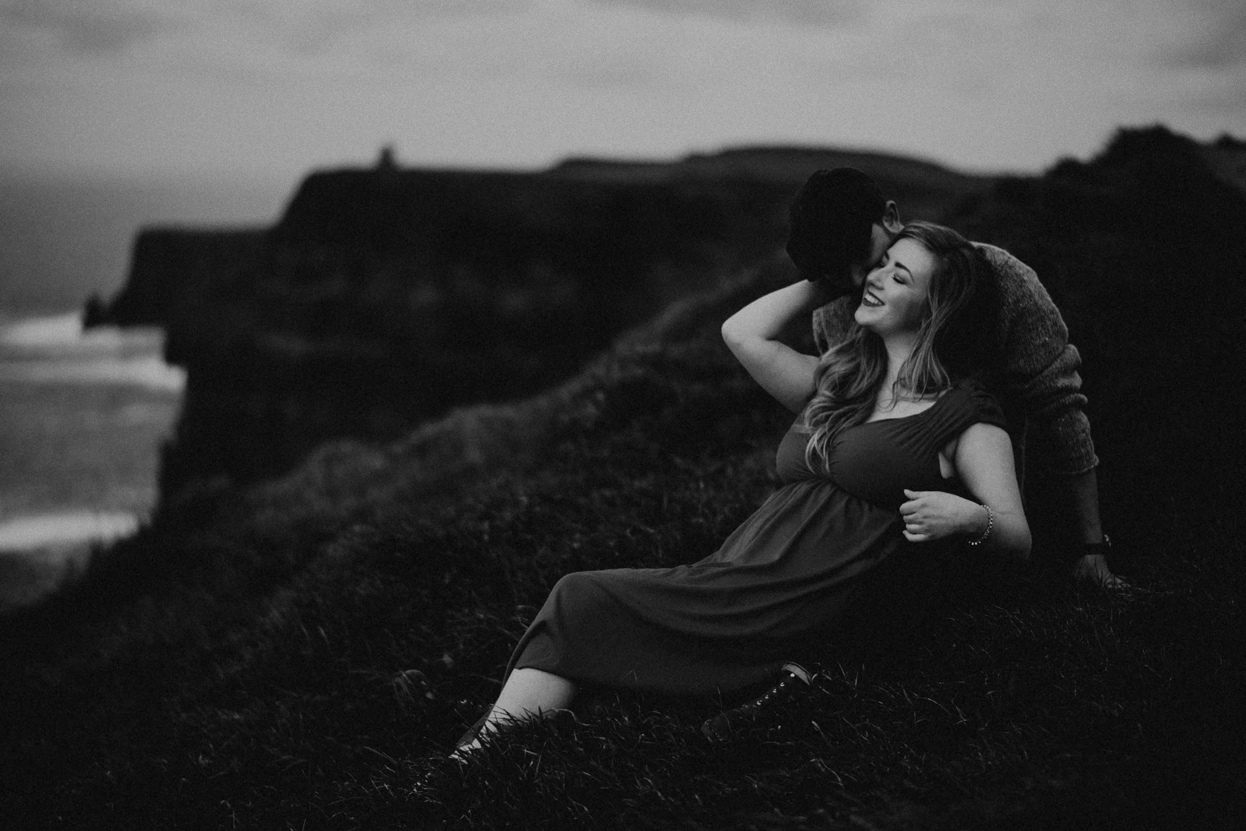  Kamra Fuller Photography - Cliffs of Moher, Claregalway - Cliffs of Moher Engagement Session - Cliffs of Moher Couple's Session - Ireland Wedding Photographer - Europe Wedding Photographer - Spain Wedding Photographer - UK Wedding Photographer - Sea