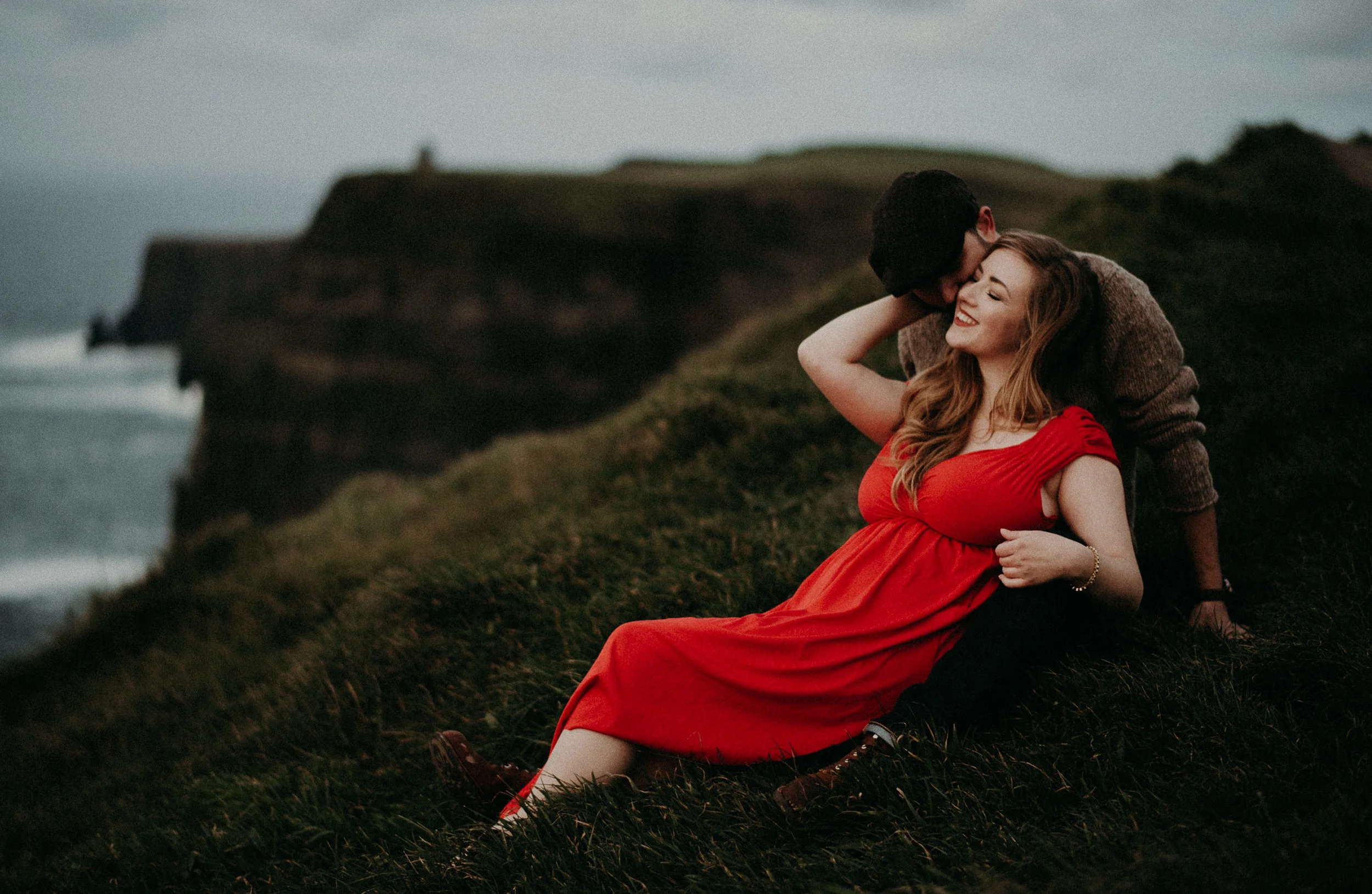  Kamra Fuller Photography - Cliffs of Moher, Claregalway - Cliffs of Moher Engagement Session - Cliffs of Moher Couple's Session - Ireland Wedding Photographer - Europe Wedding Photographer - Spain Wedding Photographer - UK Wedding Photographer - Sea