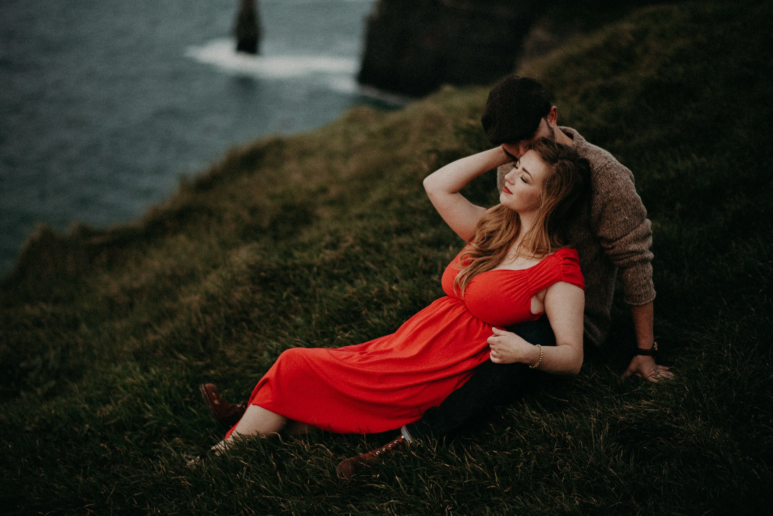  Kamra Fuller Photography - Cliffs of Moher, Claregalway - Cliffs of Moher Engagement Session - Cliffs of Moher Couple's Session - Ireland Wedding Photographer - Europe Wedding Photographer - Spain Wedding Photographer - UK Wedding Photographer - Sea