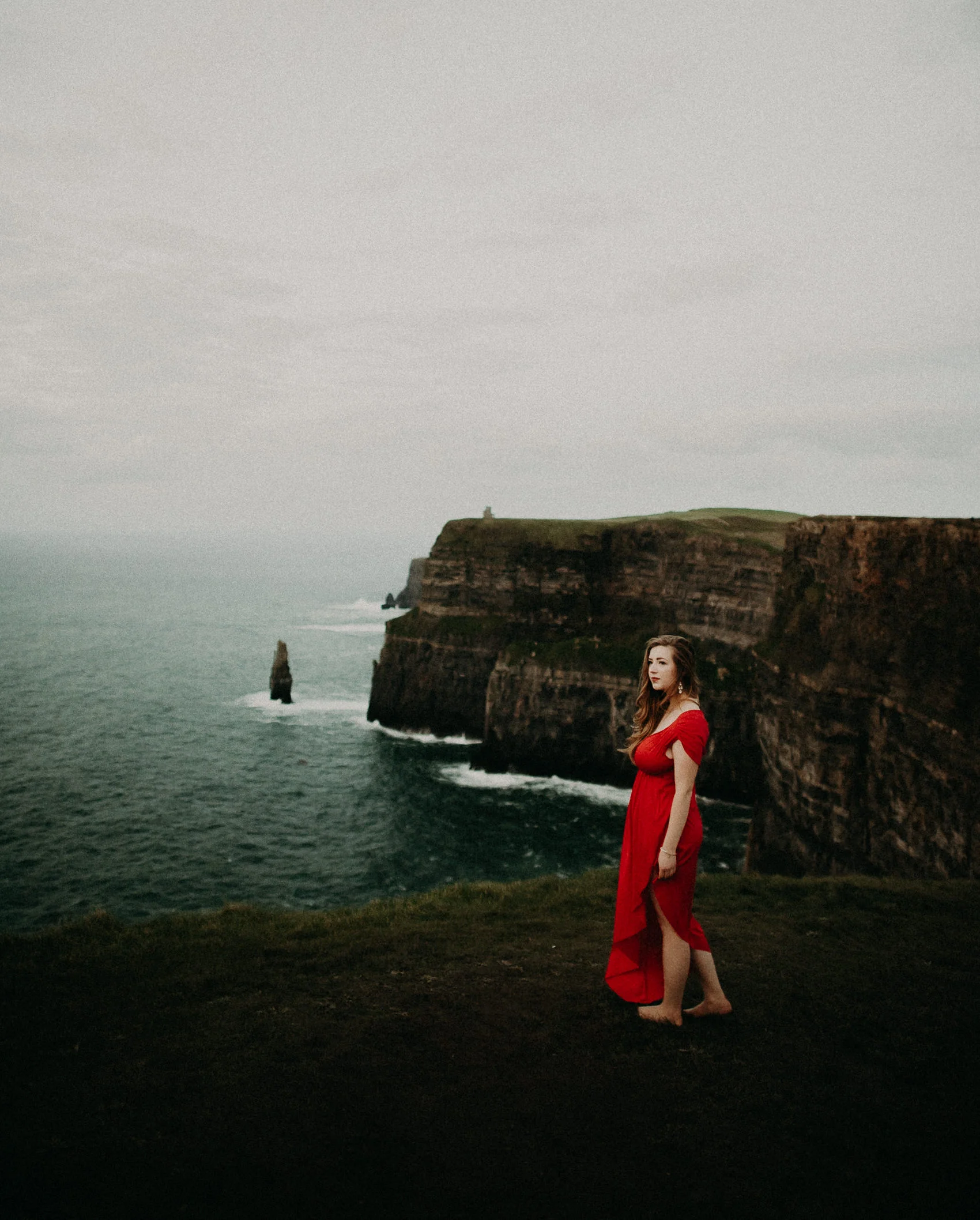  Kamra Fuller Photography - Cliffs of Moher, Claregalway - Cliffs of Moher Engagement Session - Cliffs of Moher Couple's Session - Ireland Wedding Photographer - Europe Wedding Photographer - Spain Wedding Photographer - UK Wedding Photographer - Sea