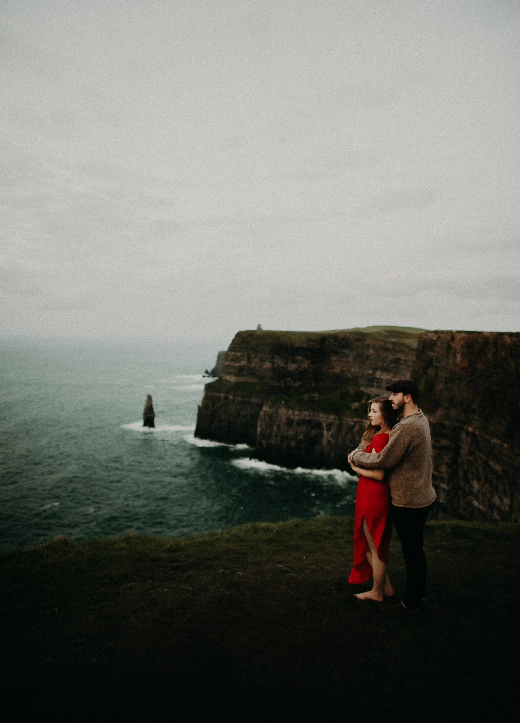  Kamra Fuller Photography - Cliffs of Moher, Claregalway - Cliffs of Moher Engagement Session - Cliffs of Moher Couple's Session - Ireland Wedding Photographer - Europe Wedding Photographer - Spain Wedding Photographer - UK Wedding Photographer - Sea