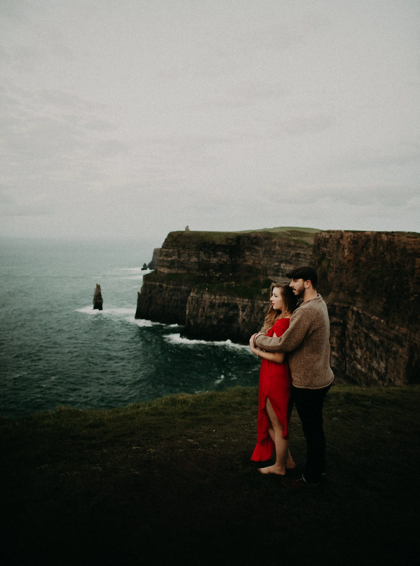  Kamra Fuller Photography - Cliffs of Moher, Claregalway - Cliffs of Moher Engagement Session - Cliffs of Moher Couple's Session - Ireland Wedding Photographer - Europe Wedding Photographer - Spain Wedding Photographer - UK Wedding Photographer - Sea