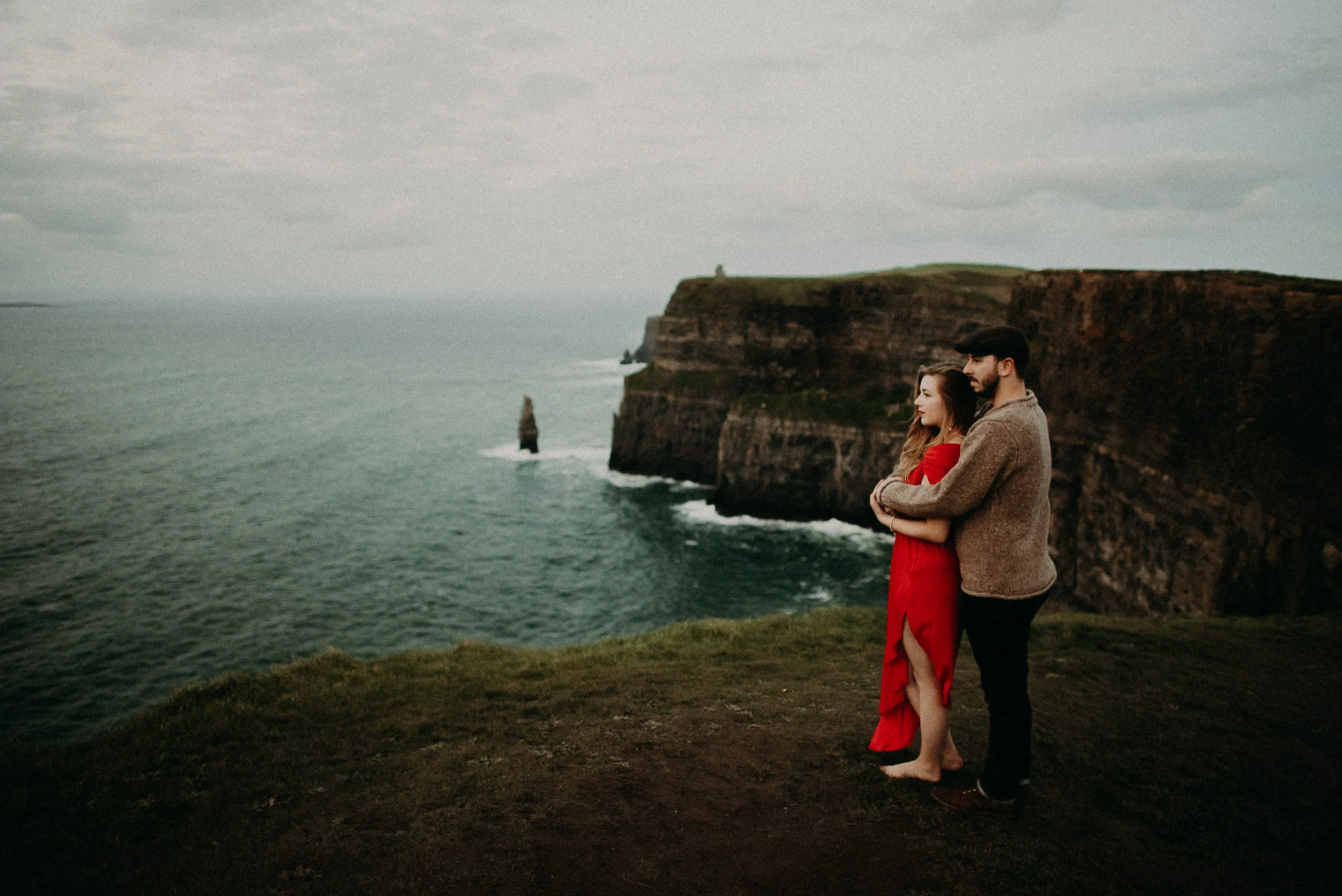  Kamra Fuller Photography - Cliffs of Moher, Claregalway - Cliffs of Moher Engagement Session - Cliffs of Moher Couple's Session - Ireland Wedding Photographer - Europe Wedding Photographer - Spain Wedding Photographer - UK Wedding Photographer - Sea